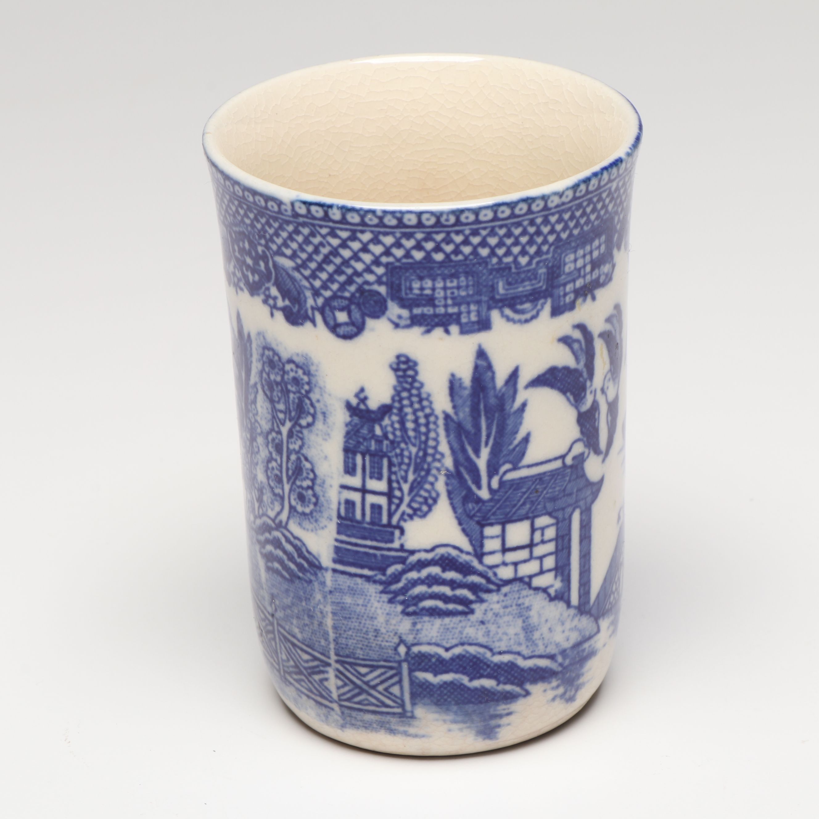 Thomas Till & Sons "Clyde" Plate with Other Blue and White Ceramic Décor