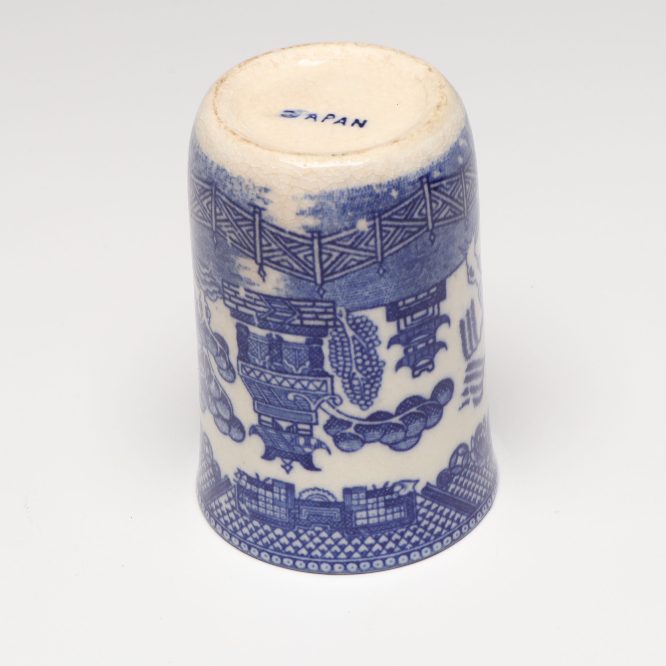 Thomas Till & Sons "Clyde" Plate with Other Blue and White Ceramic Décor