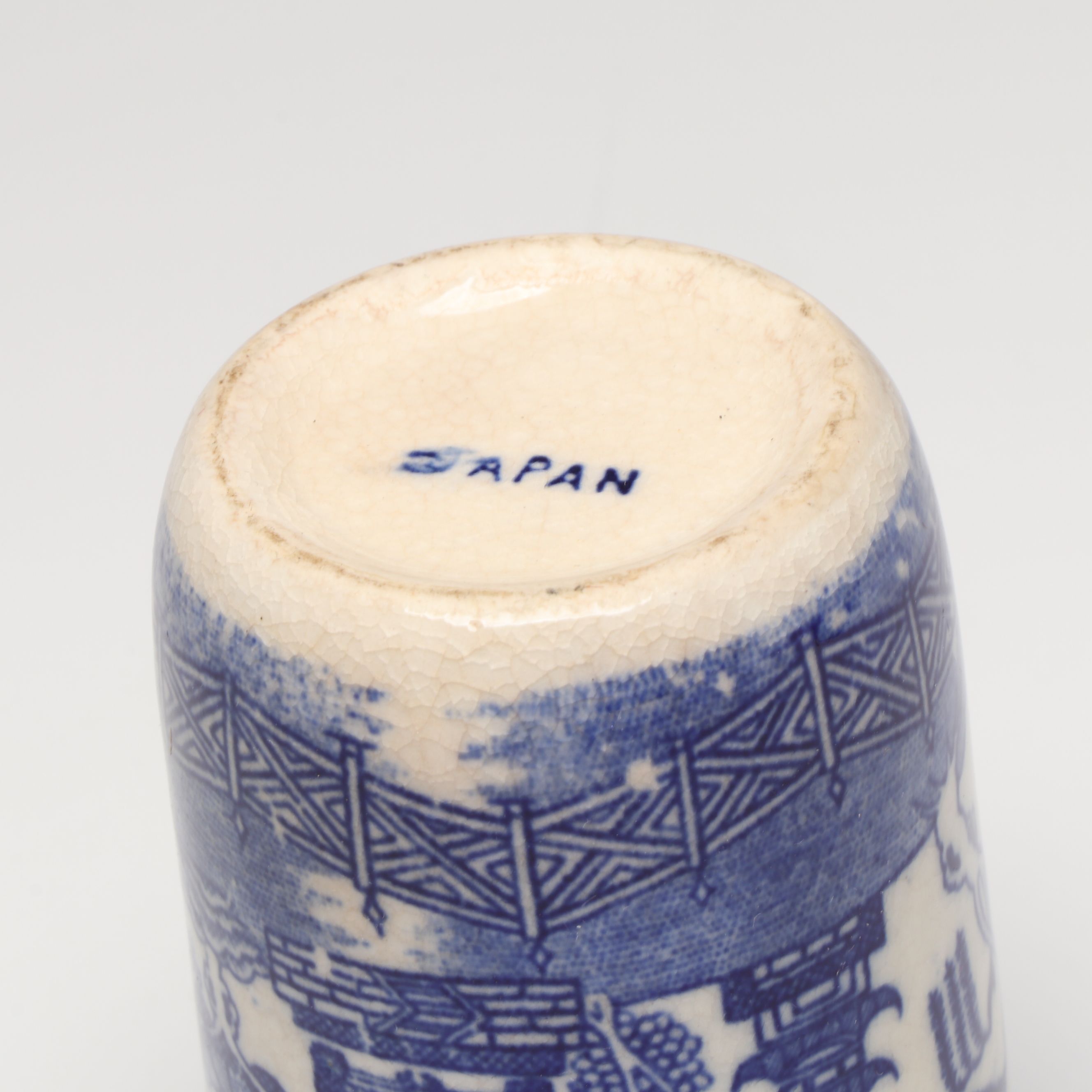 Thomas Till & Sons "Clyde" Plate with Other Blue and White Ceramic Décor