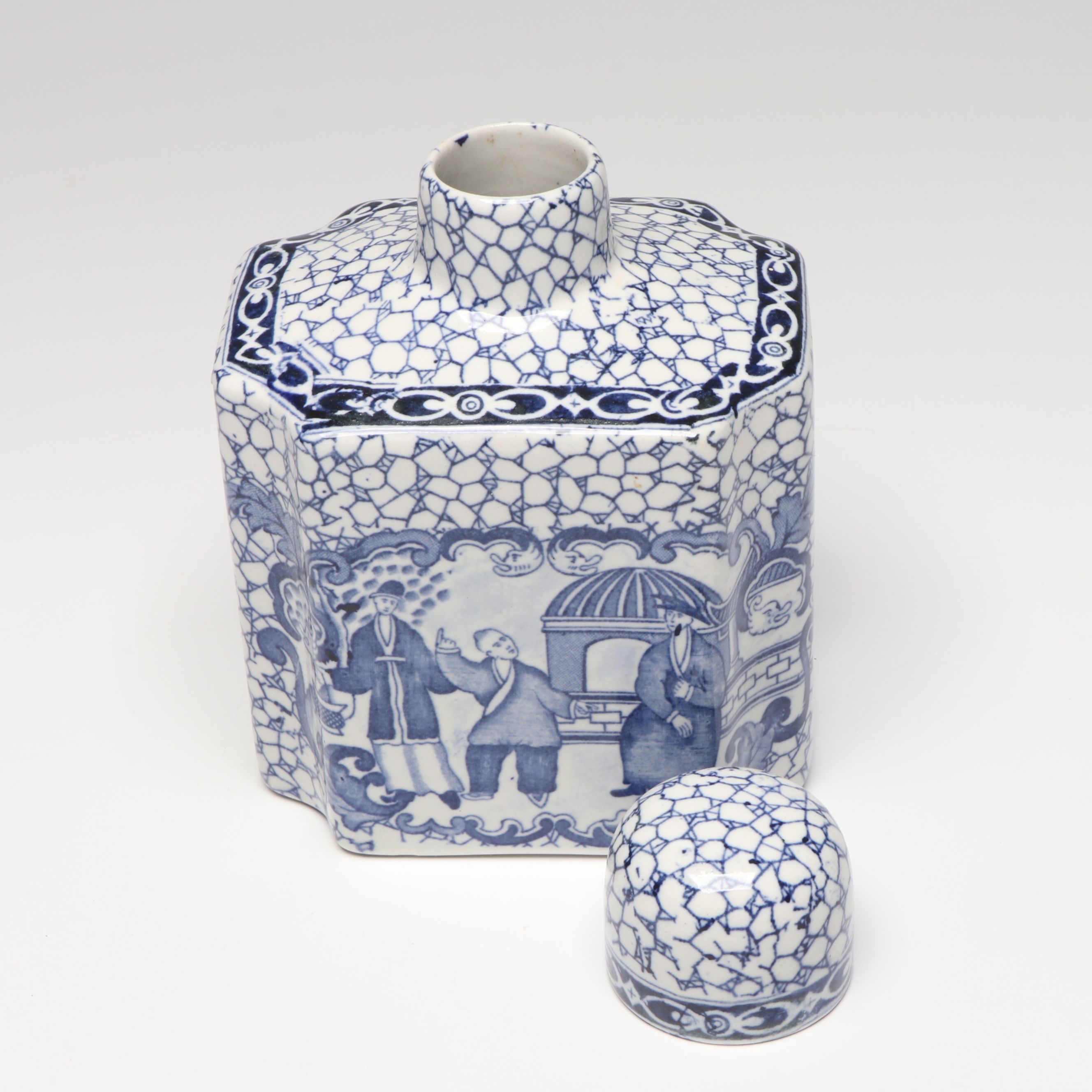 Thomas Till & Sons "Clyde" Plate with Other Blue and White Ceramic Décor