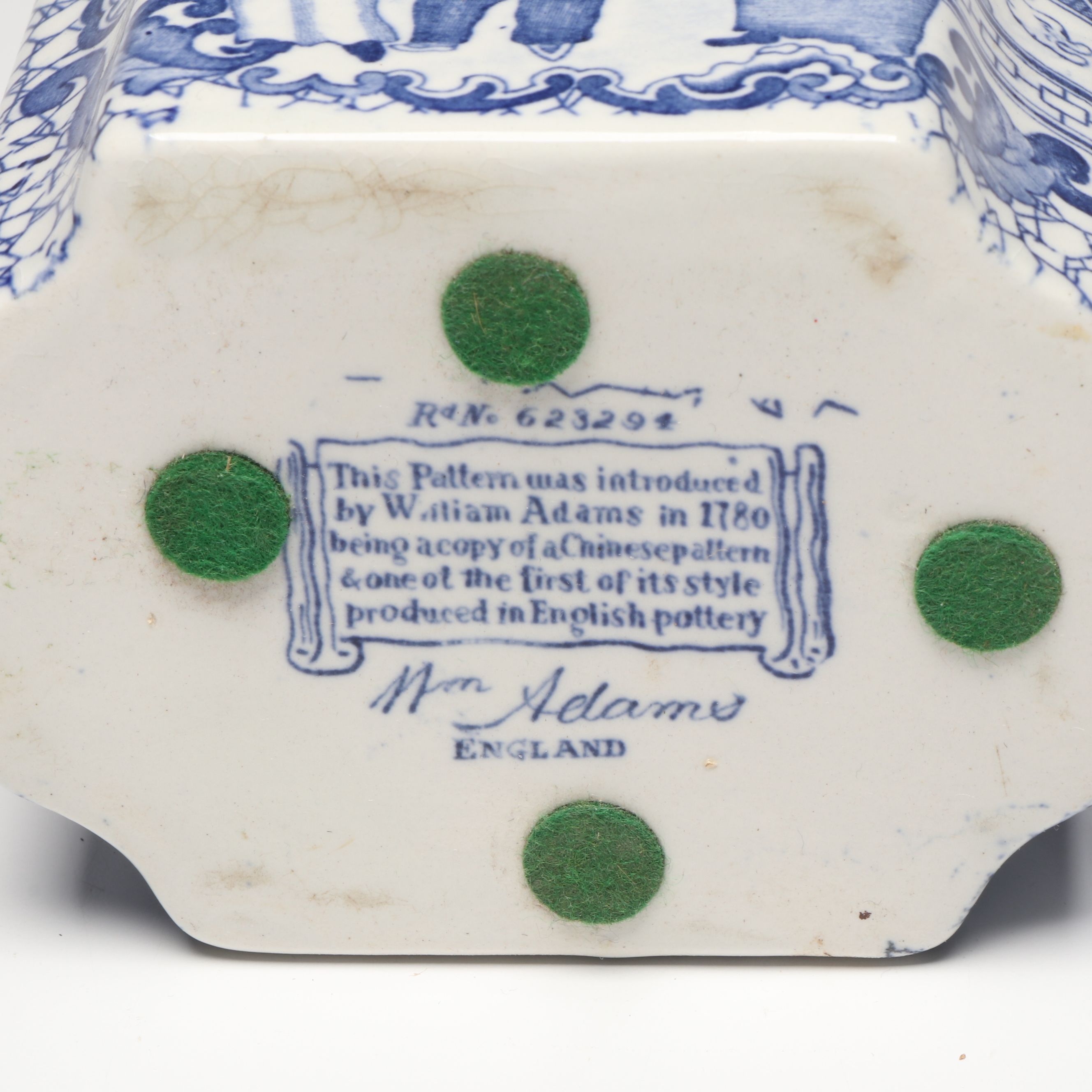 Thomas Till & Sons "Clyde" Plate with Other Blue and White Ceramic Décor