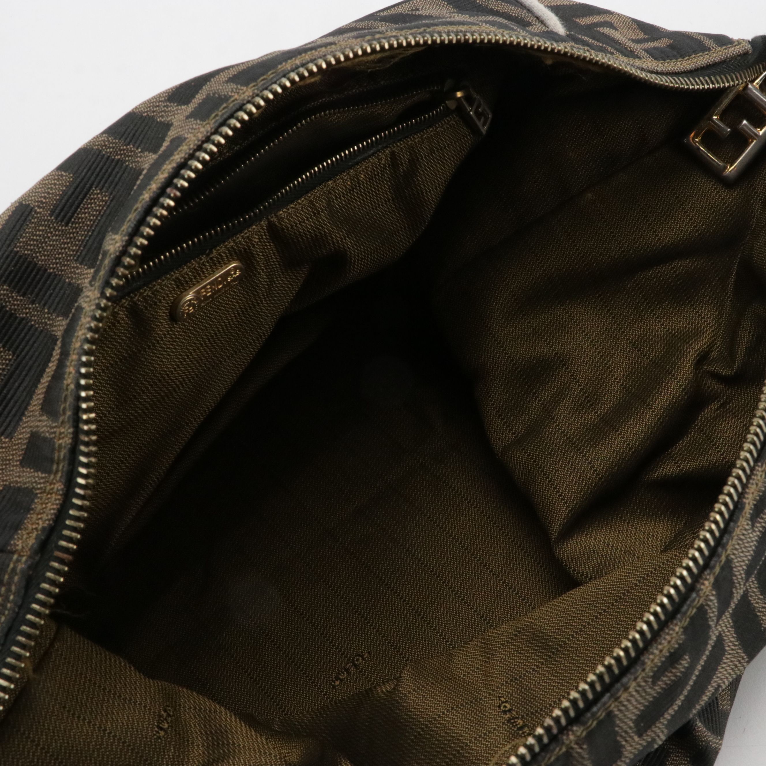 Fendi Locking Top Handle Bag in Zucca Jacquard Canvas