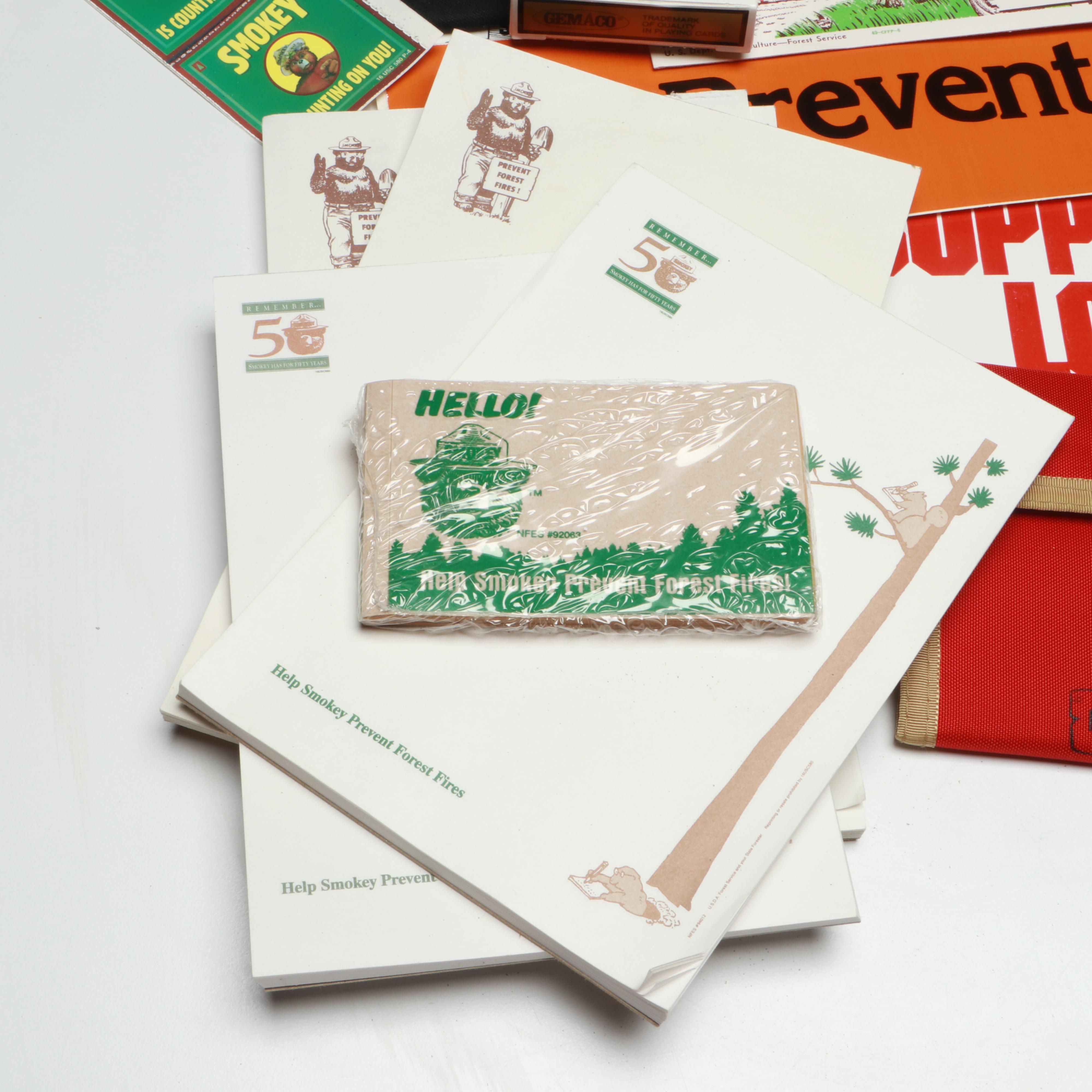 Lefton "Smokey the Bear" Figurines with Hats, Ephemera and Other Collectibles