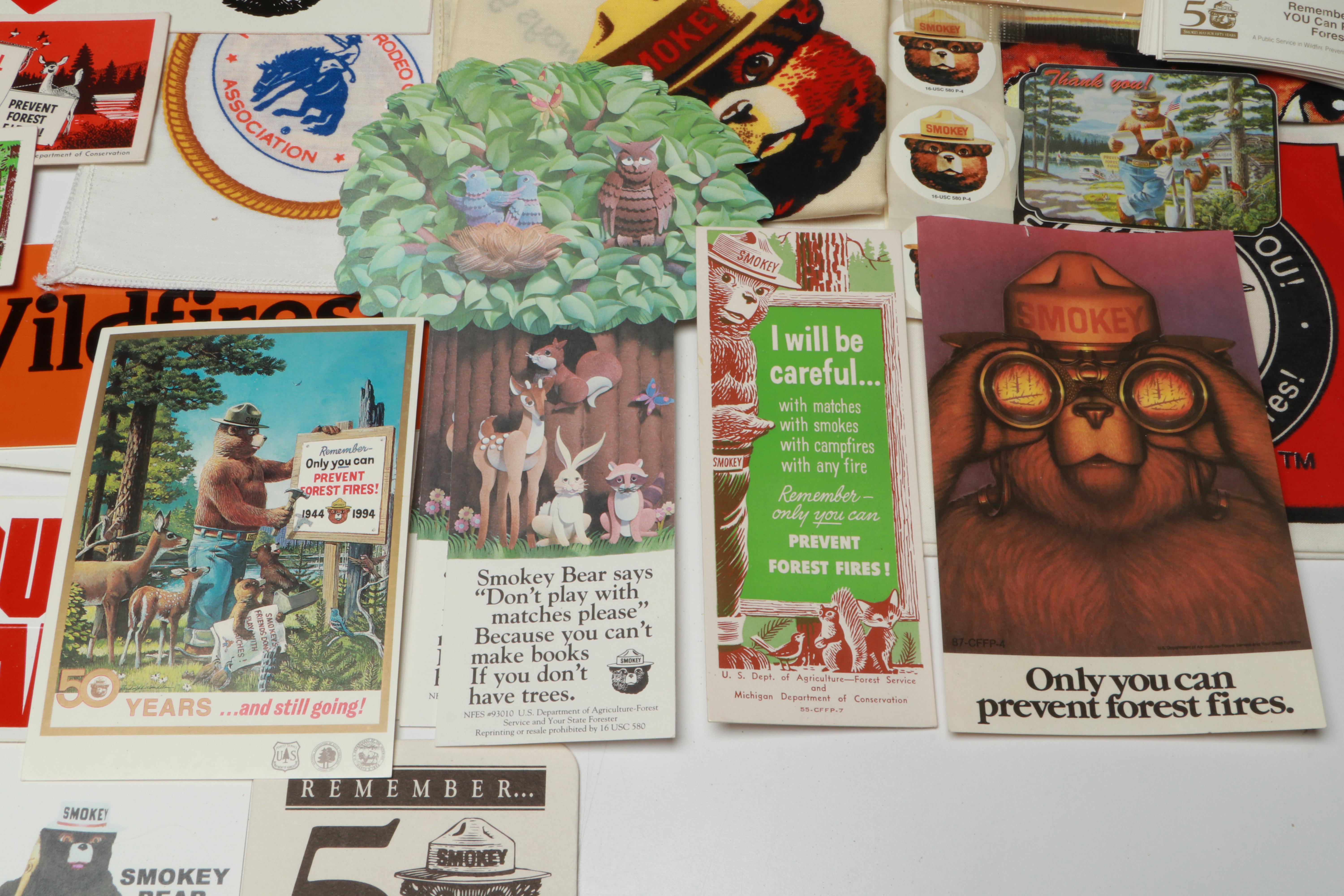 Lefton "Smokey the Bear" Figurines with Hats, Ephemera and Other Collectibles