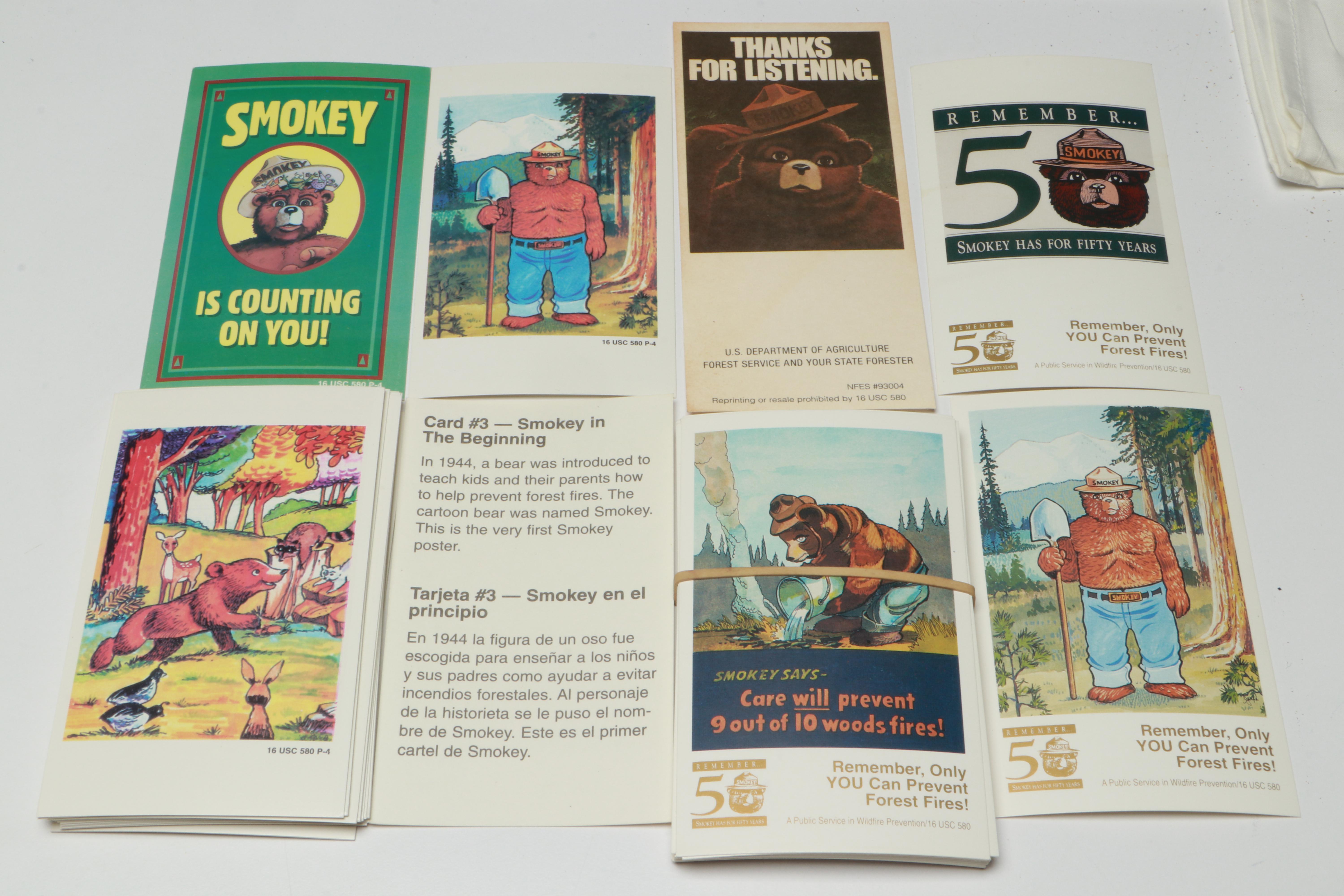 Lefton "Smokey the Bear" Figurines with Hats, Ephemera and Other Collectibles