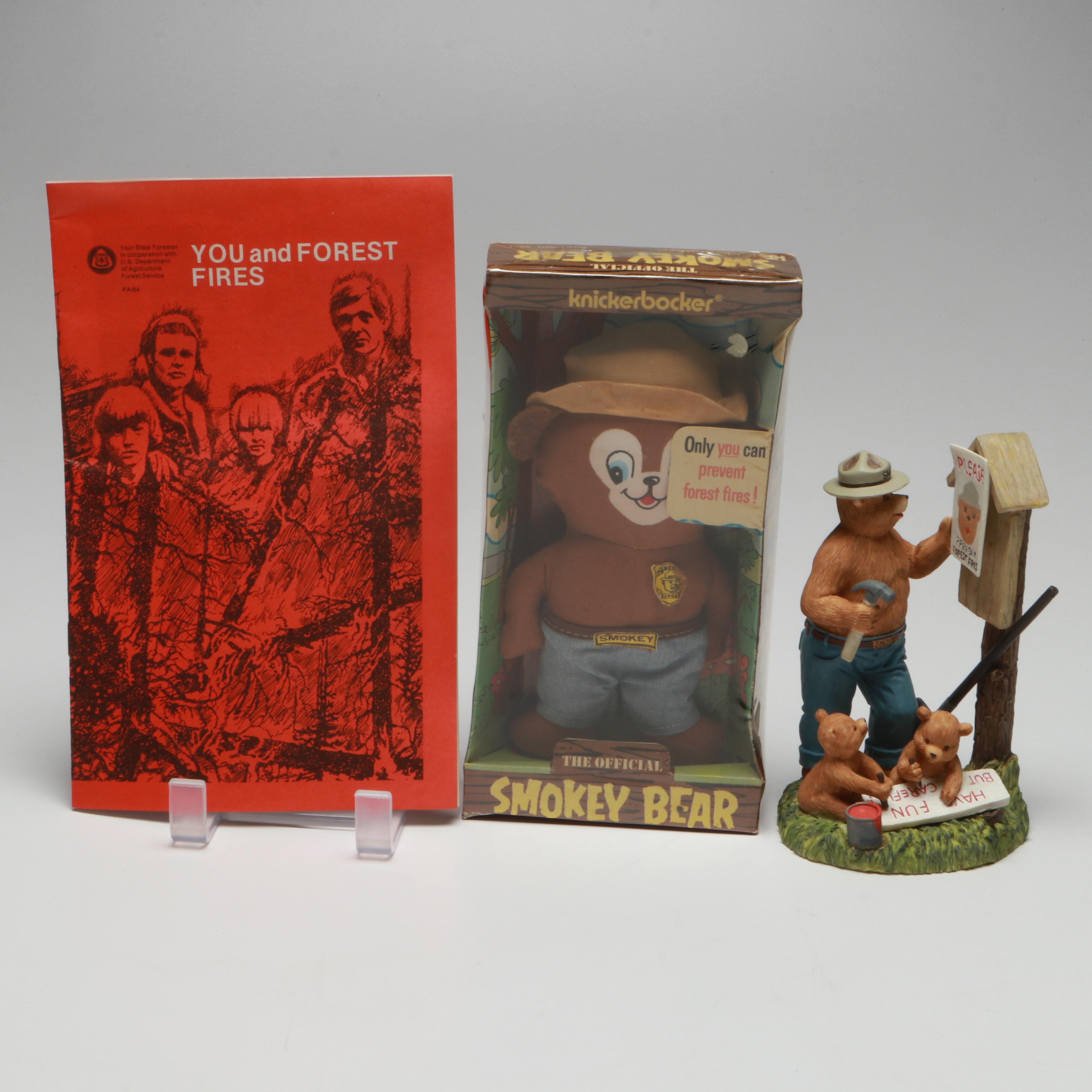 Lefton "Smokey the Bear" Figurines with Hats, Ephemera and Other Collectibles