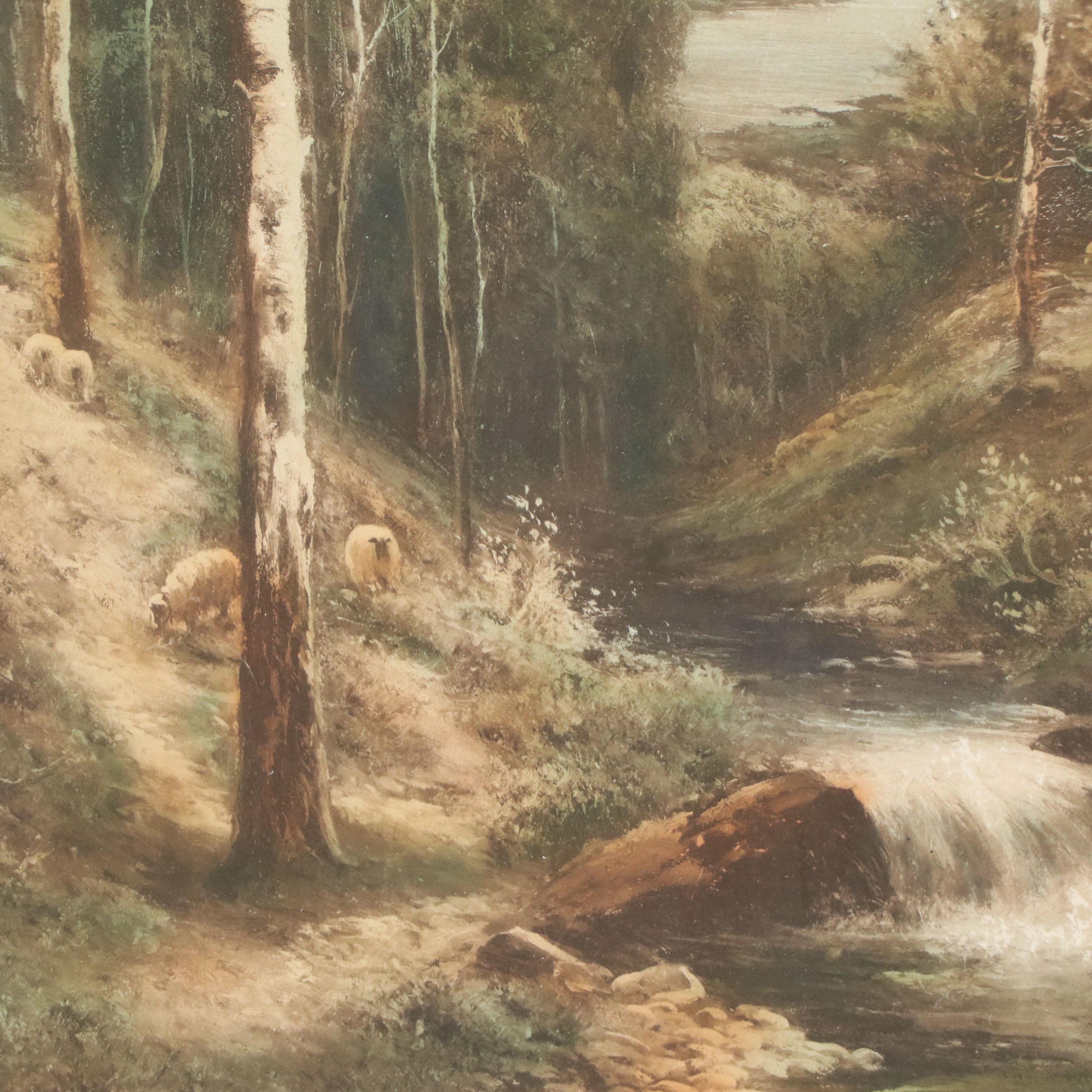 Etching with Aquatint à la Poupée After Douglas Graham "Silver Birches"