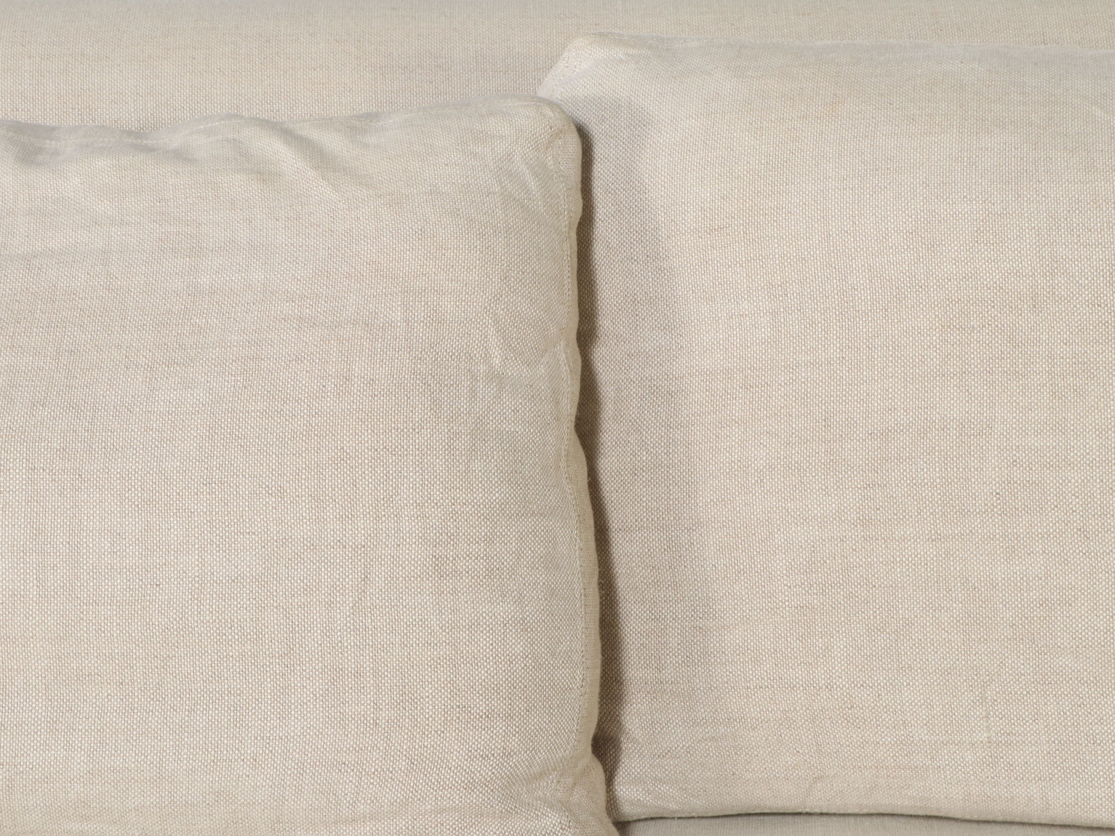 Restoration Hardware Contemporary Linen Upholstered Sofa