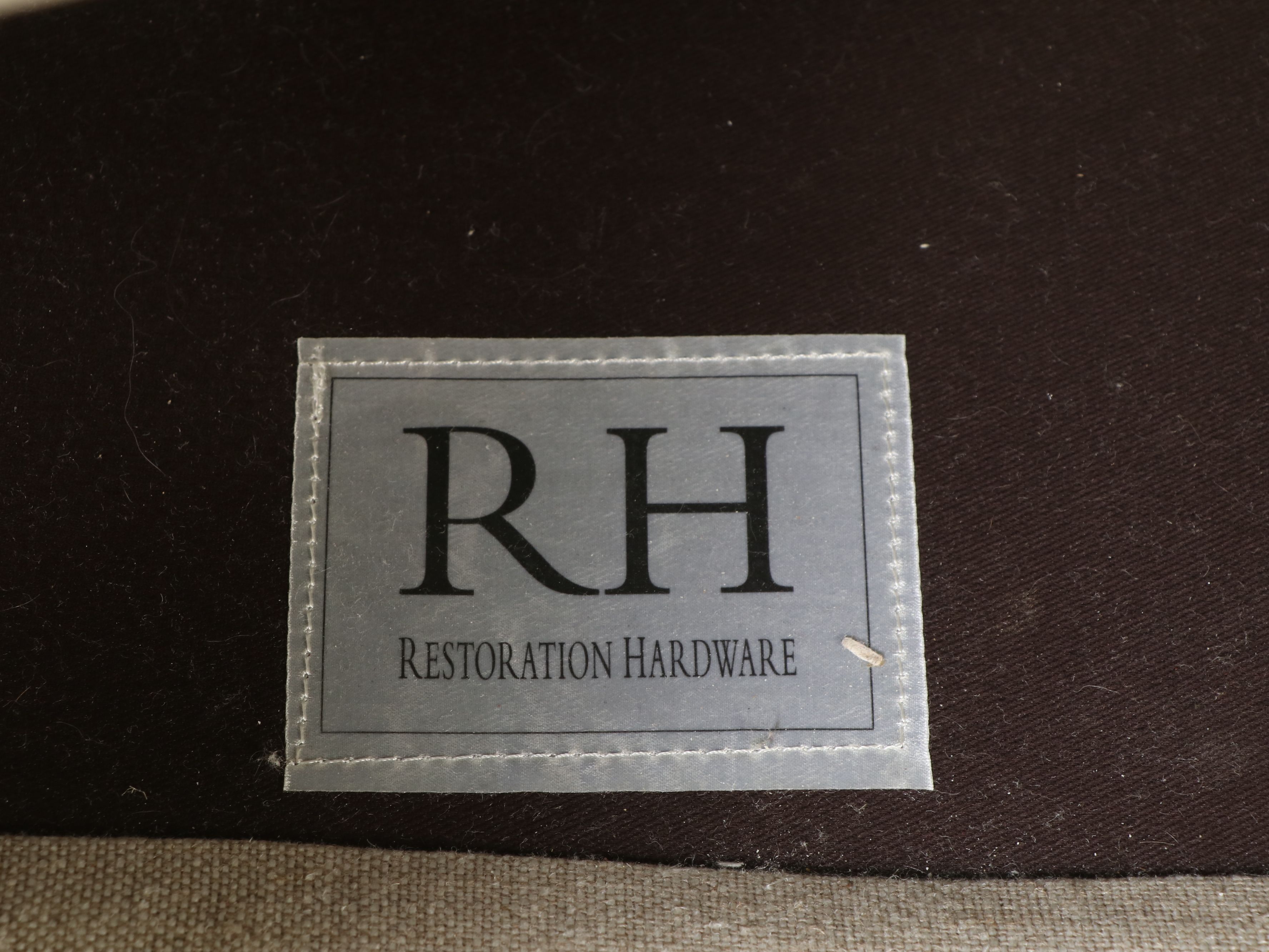 Restoration Hardware Contemporary Linen Upholstered Sofa