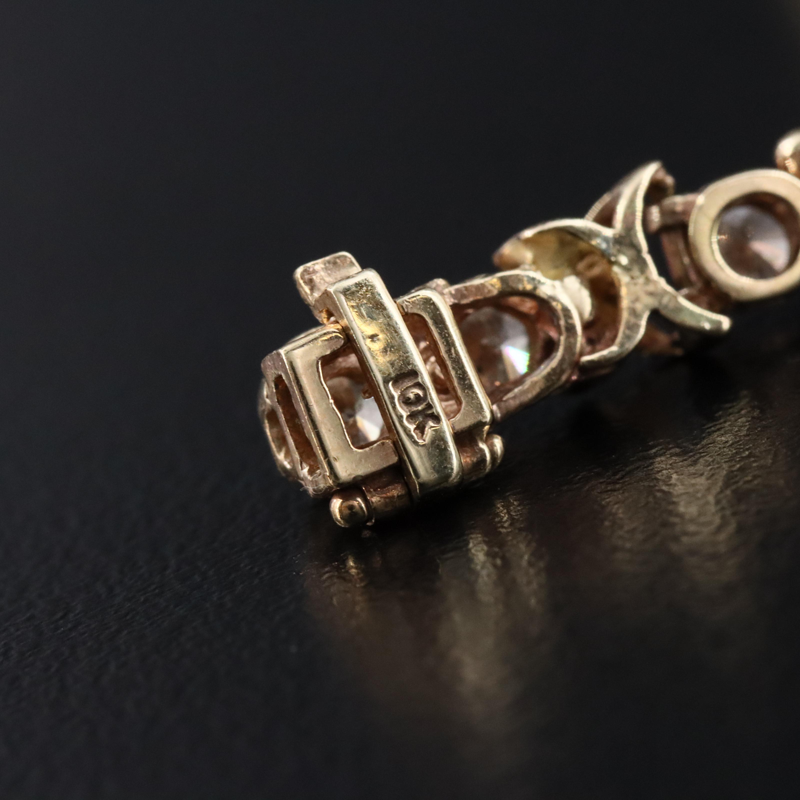 10K 4.64 CTW Diamond Bracelet with Fancy Diamonds