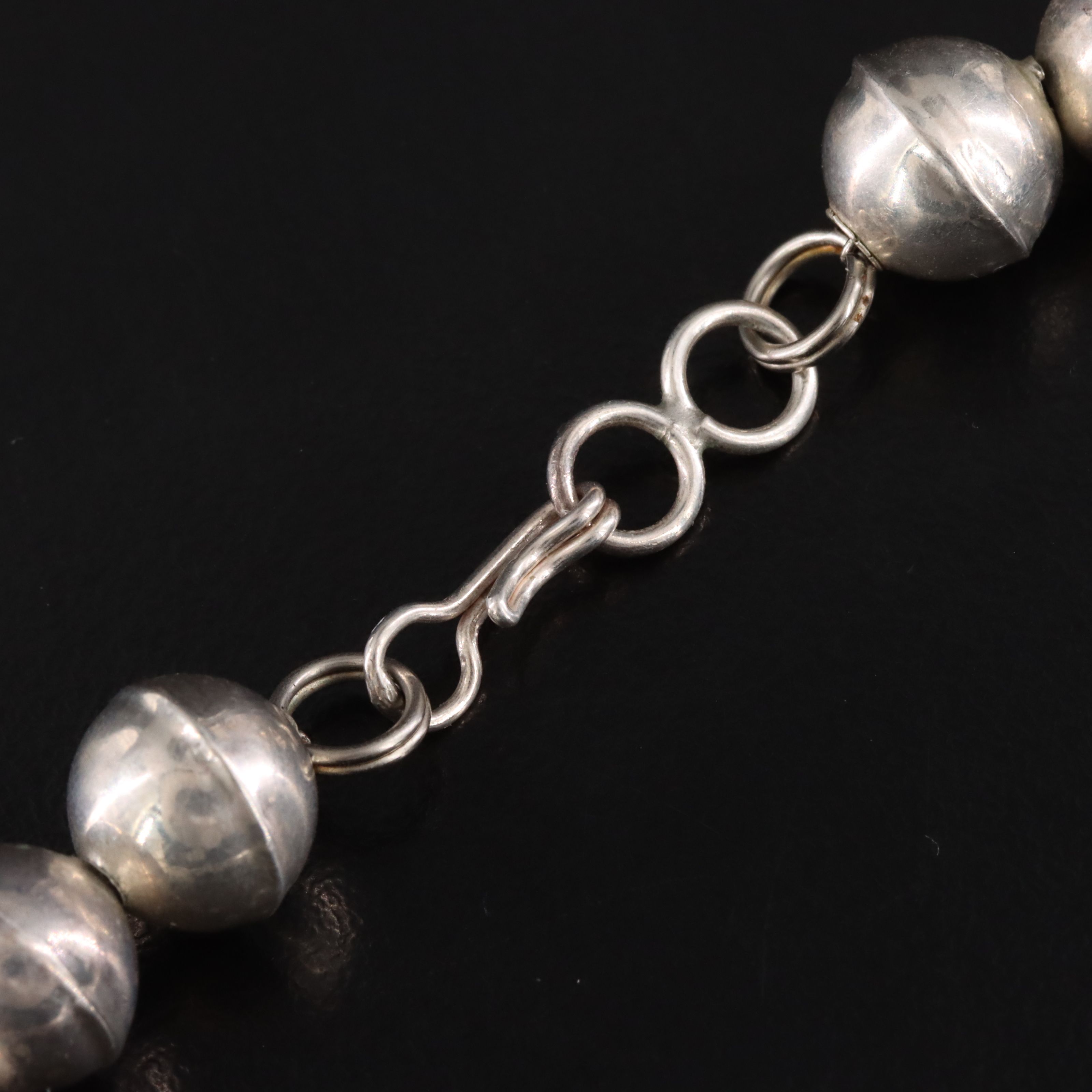 Western Sterling Graduated Concho Necklace