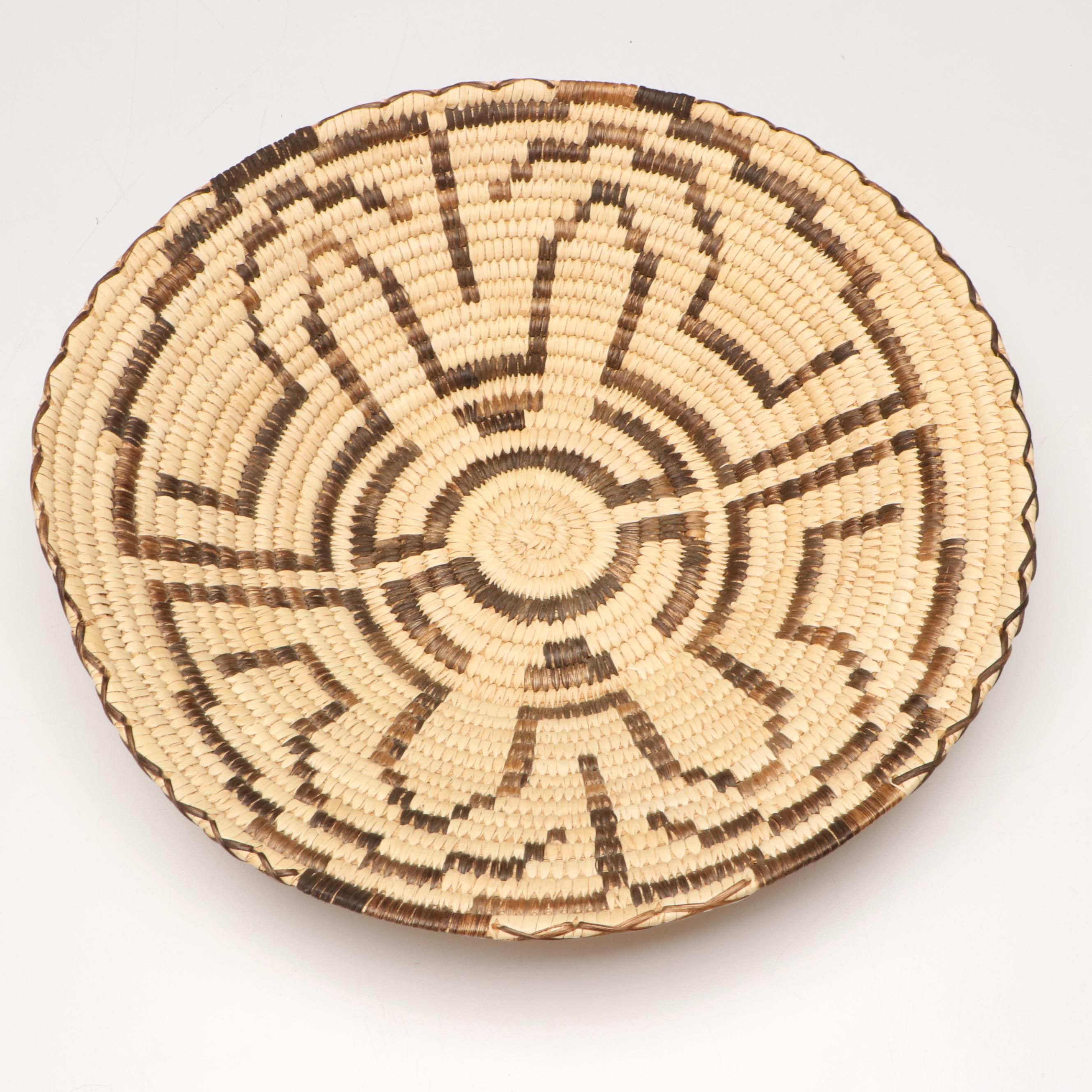 Tohono O'odham Handwoven Yucca Basket