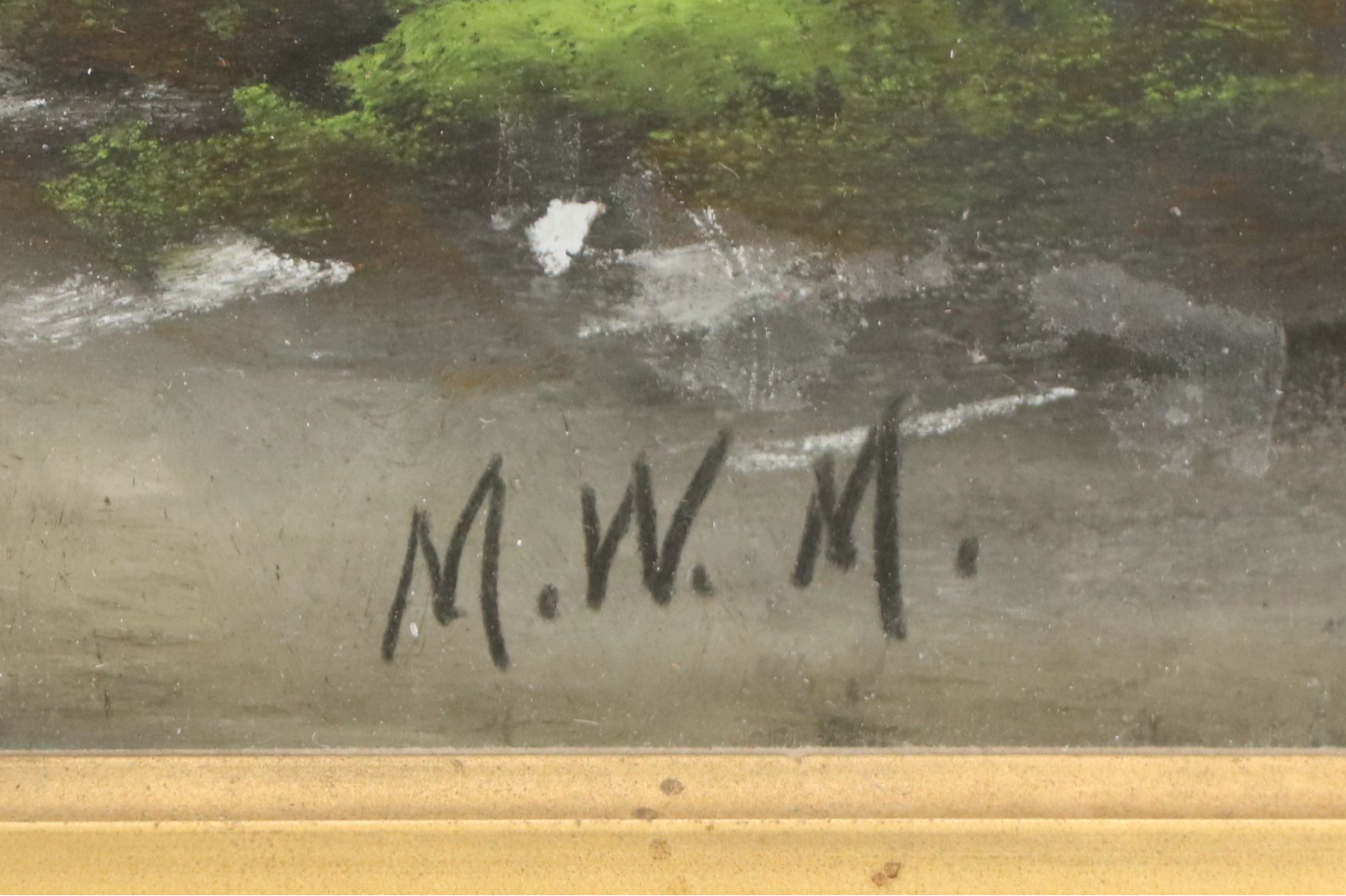 Creek Landscape Chalk Pastel Drawing