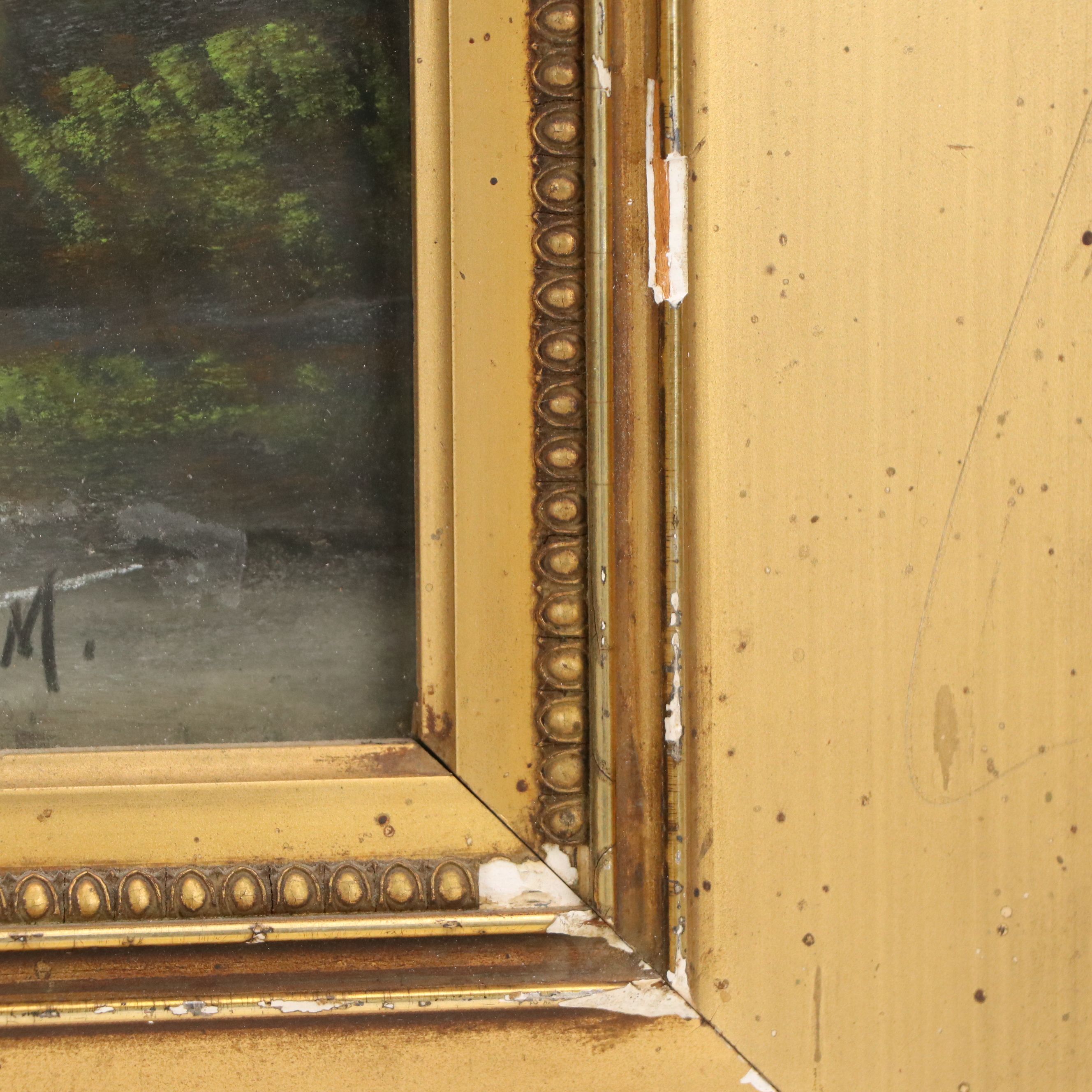 Creek Landscape Chalk Pastel Drawing