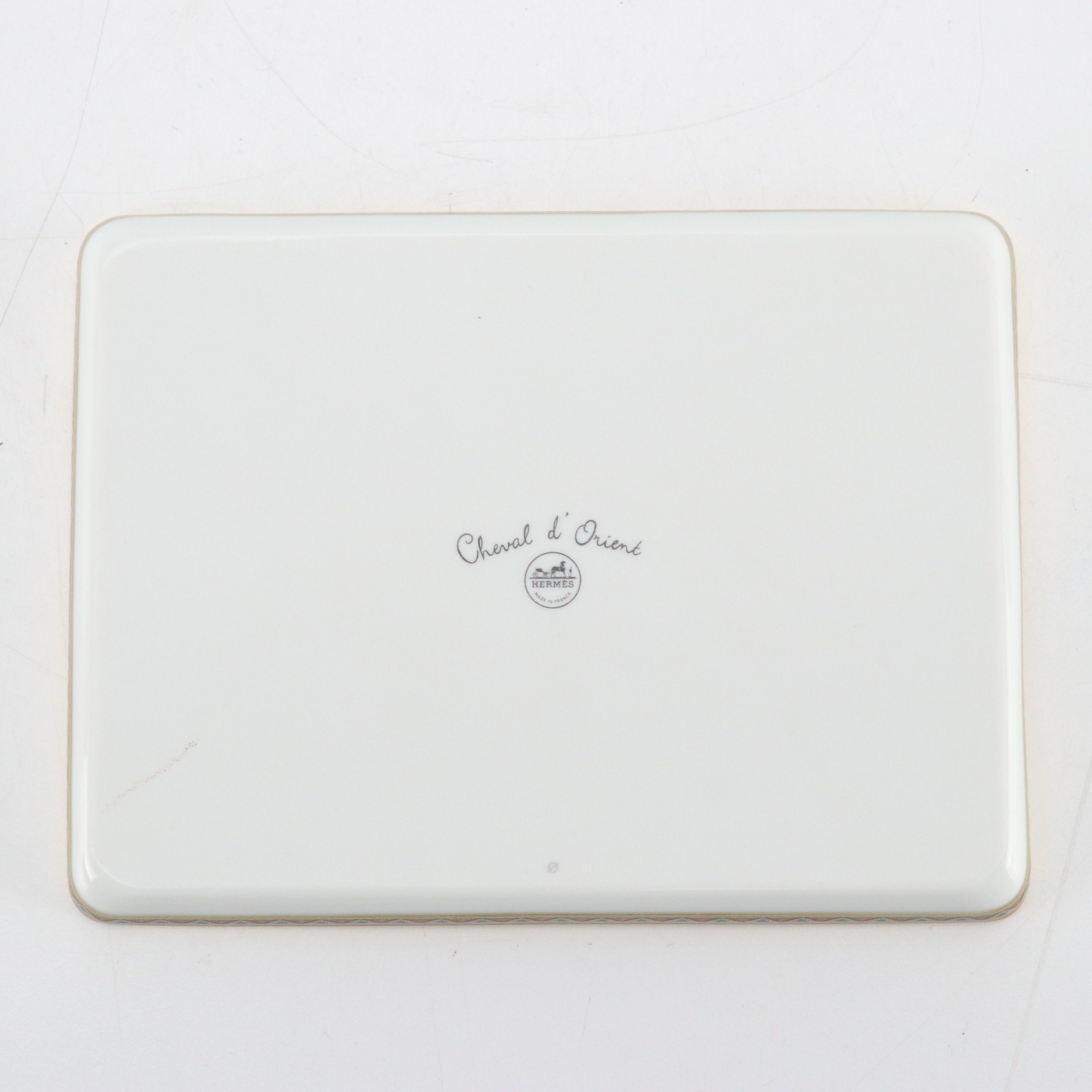 Hermès "Cheval d'Orient" Porcelain Valet Tray