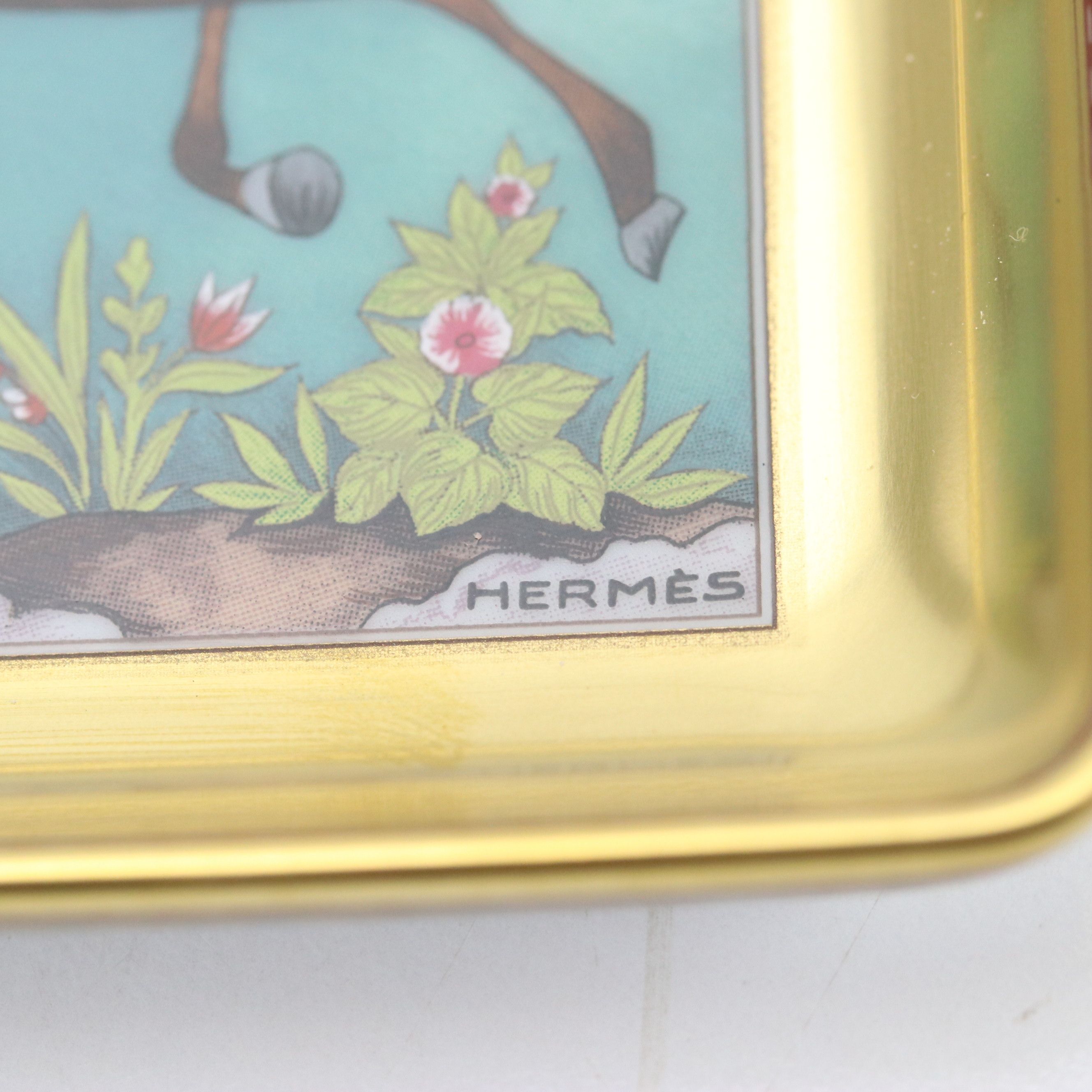 Hermès "Cheval d'Orient" Porcelain Valet Tray