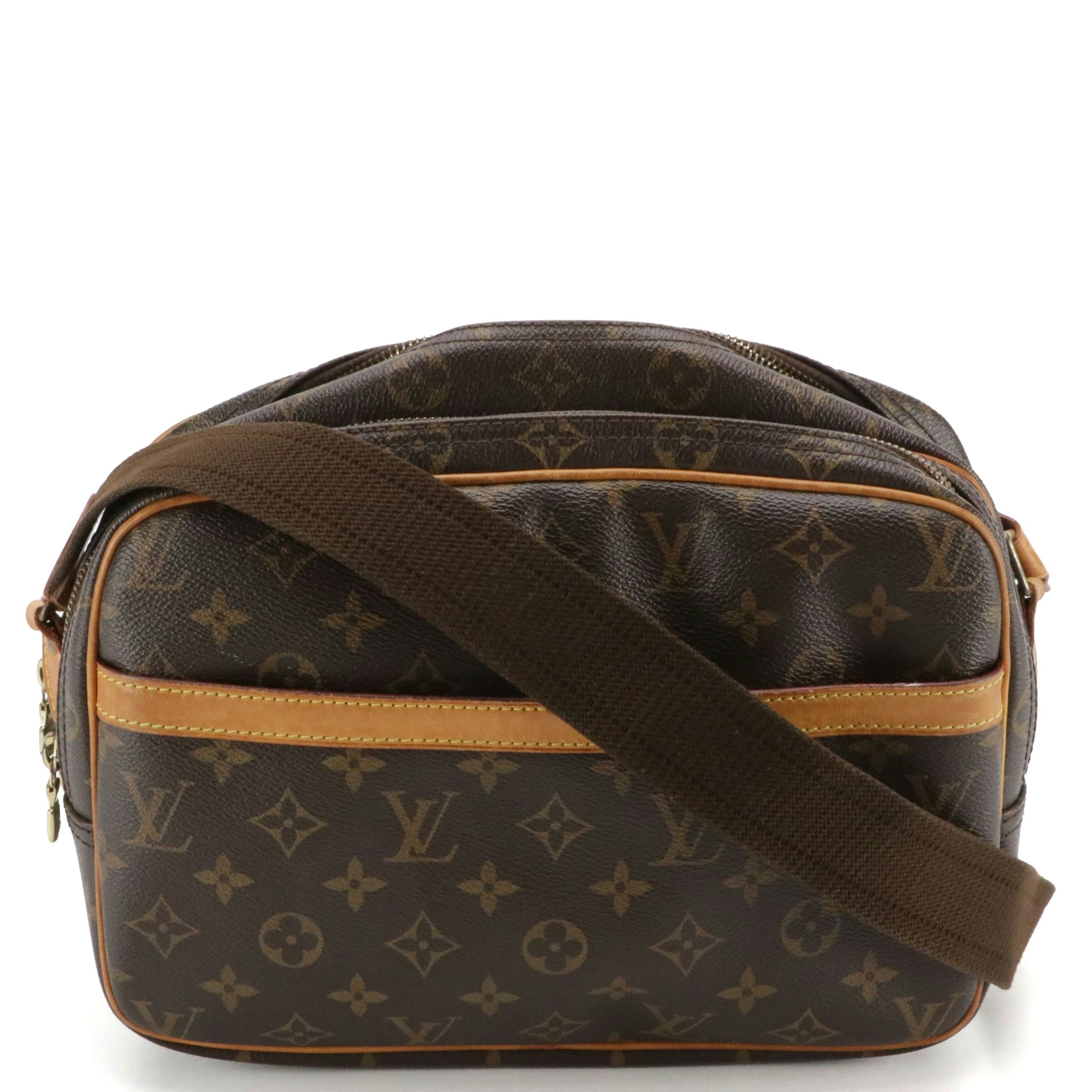 Louis Vuitton Reporter 28 Crossbody Bag in Monogram Canvas and  Leather