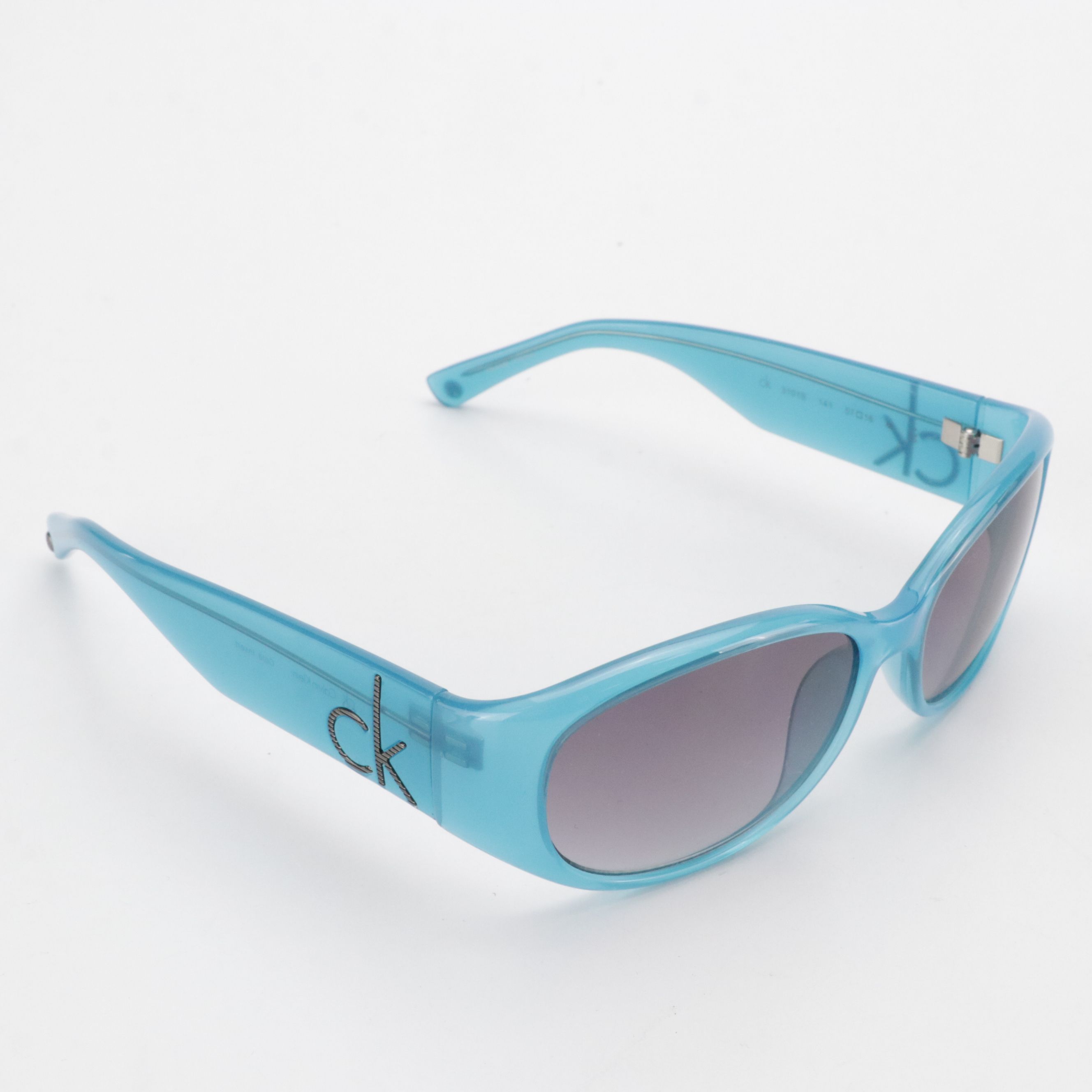 Calvin Klein CK 3101 S141 Blue Oval Sunglasses