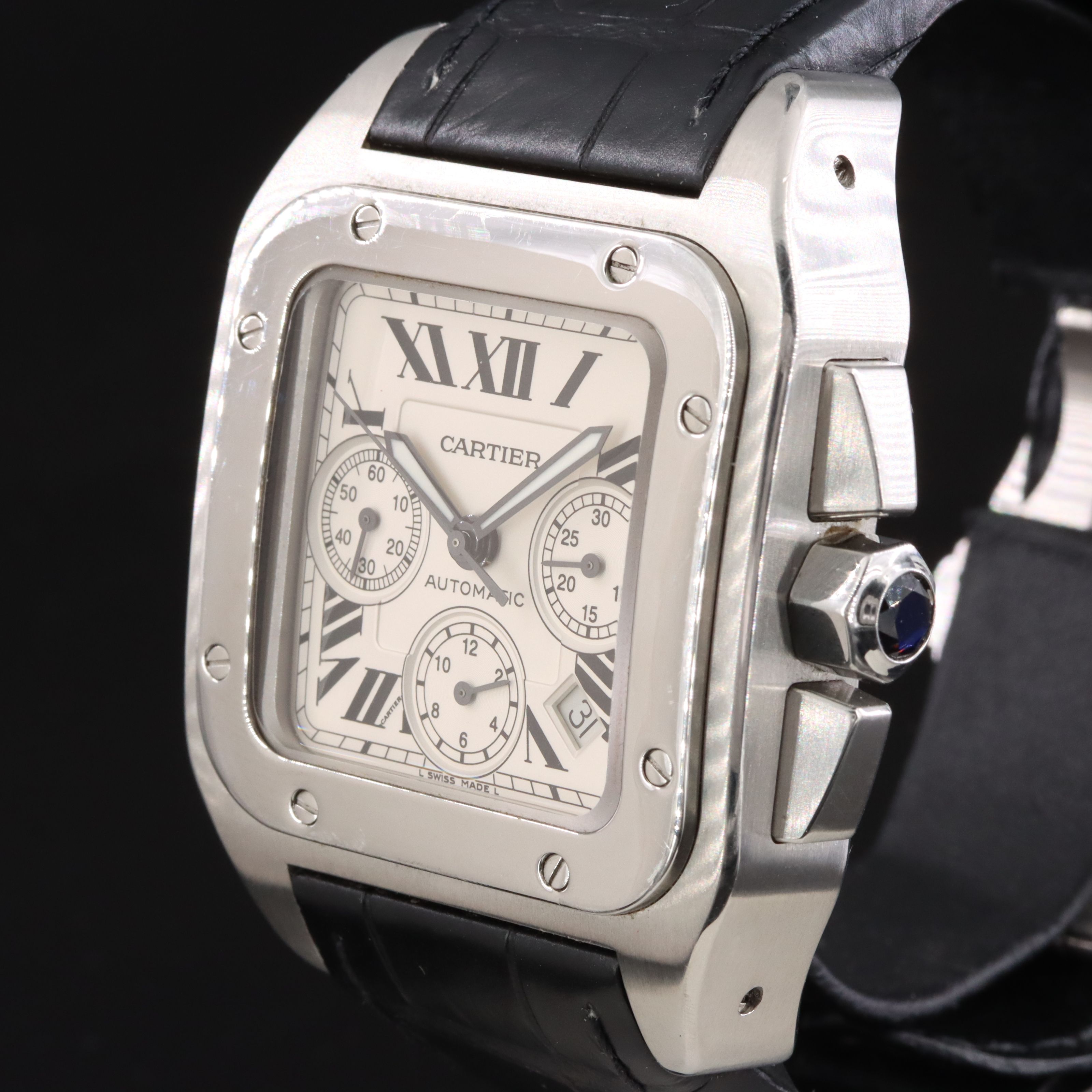Cartier Santos 100 XL Chronograph Watch