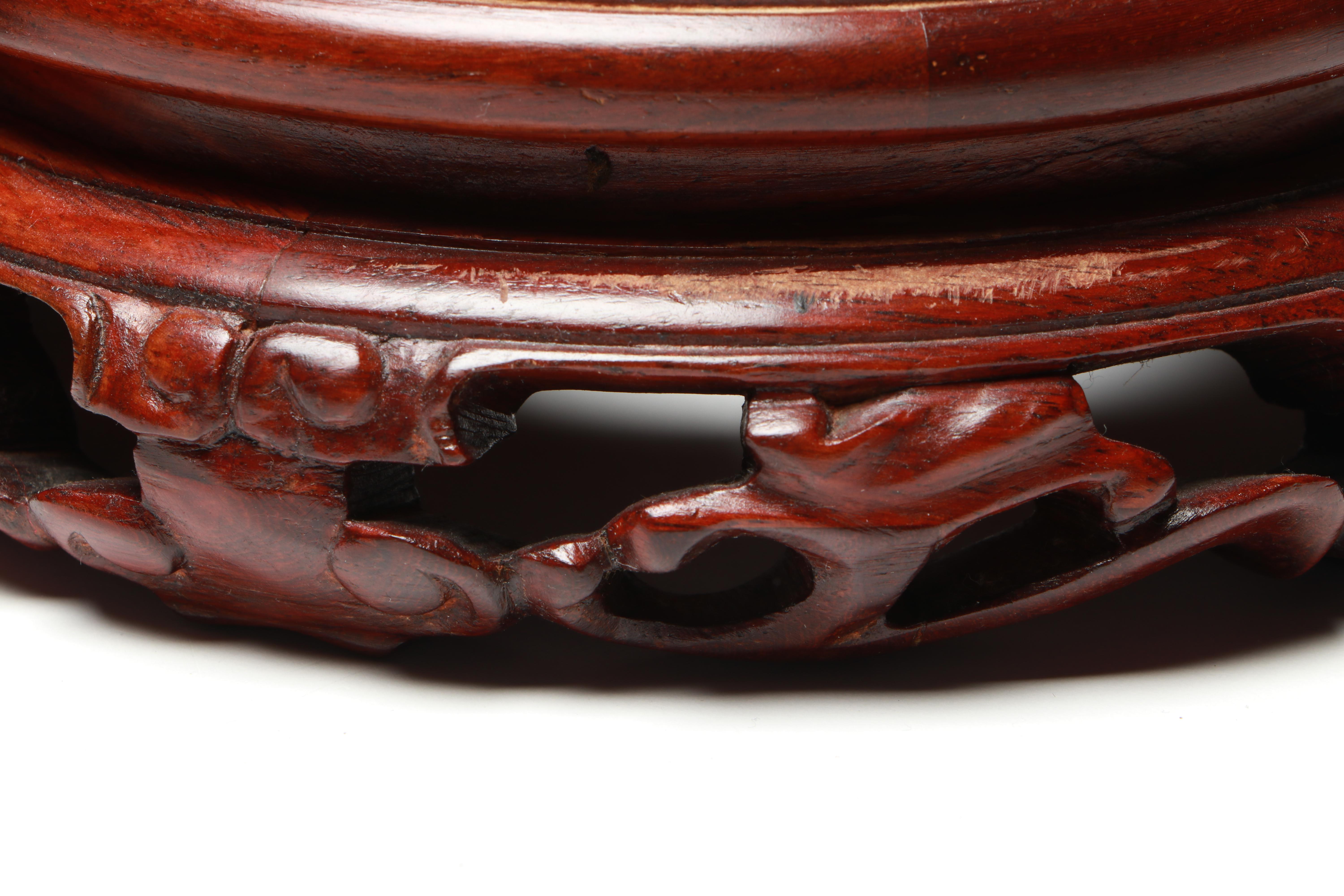 Chinese Metal Handle Bronzed Drip Glaze Melon Jar with Fitted Base