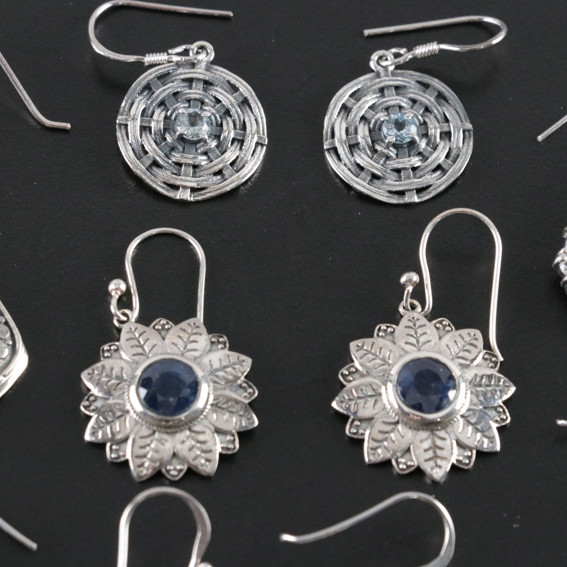 14 Assorted Sterling Earrings and Necklaces