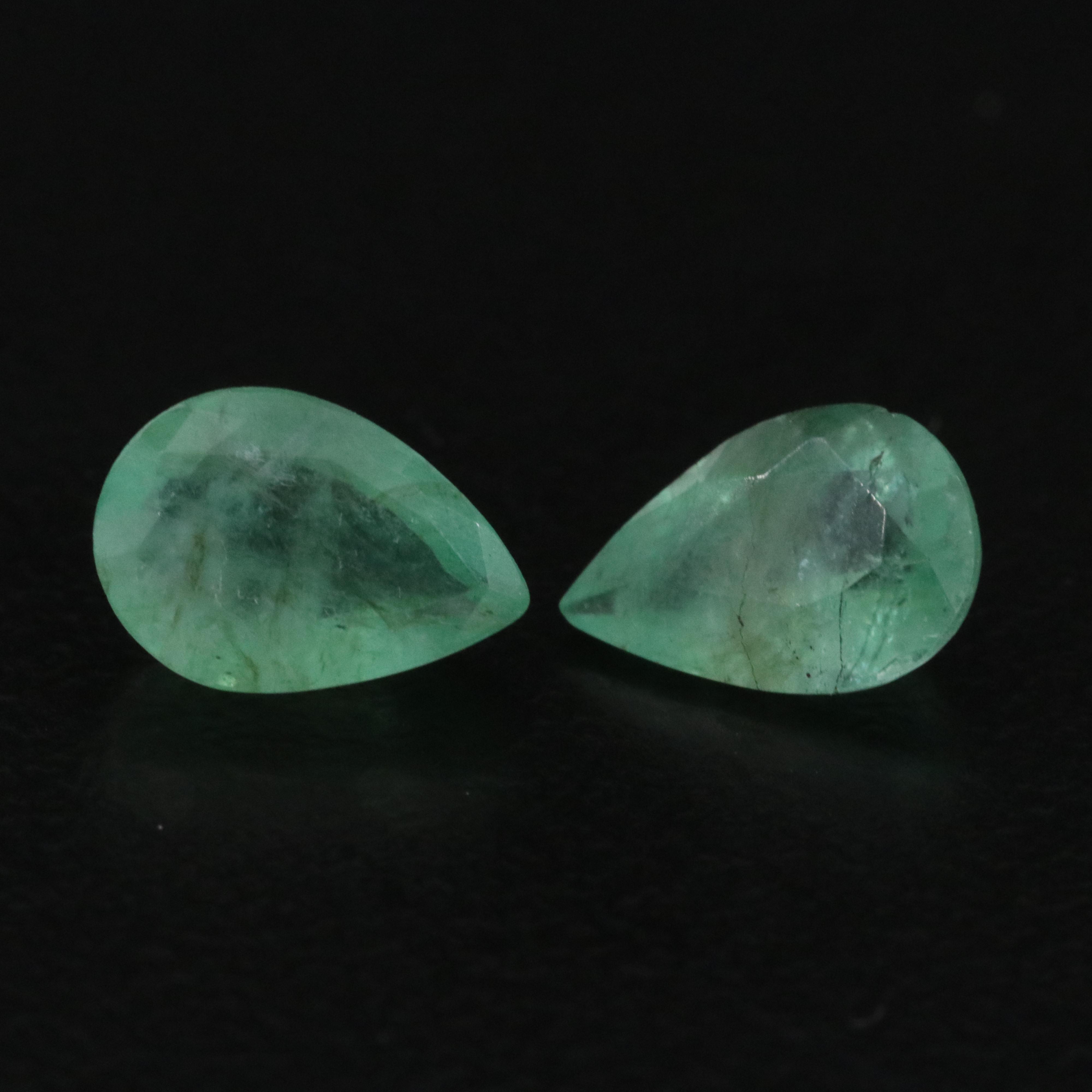 Loose 1.28 CT Emeralds
