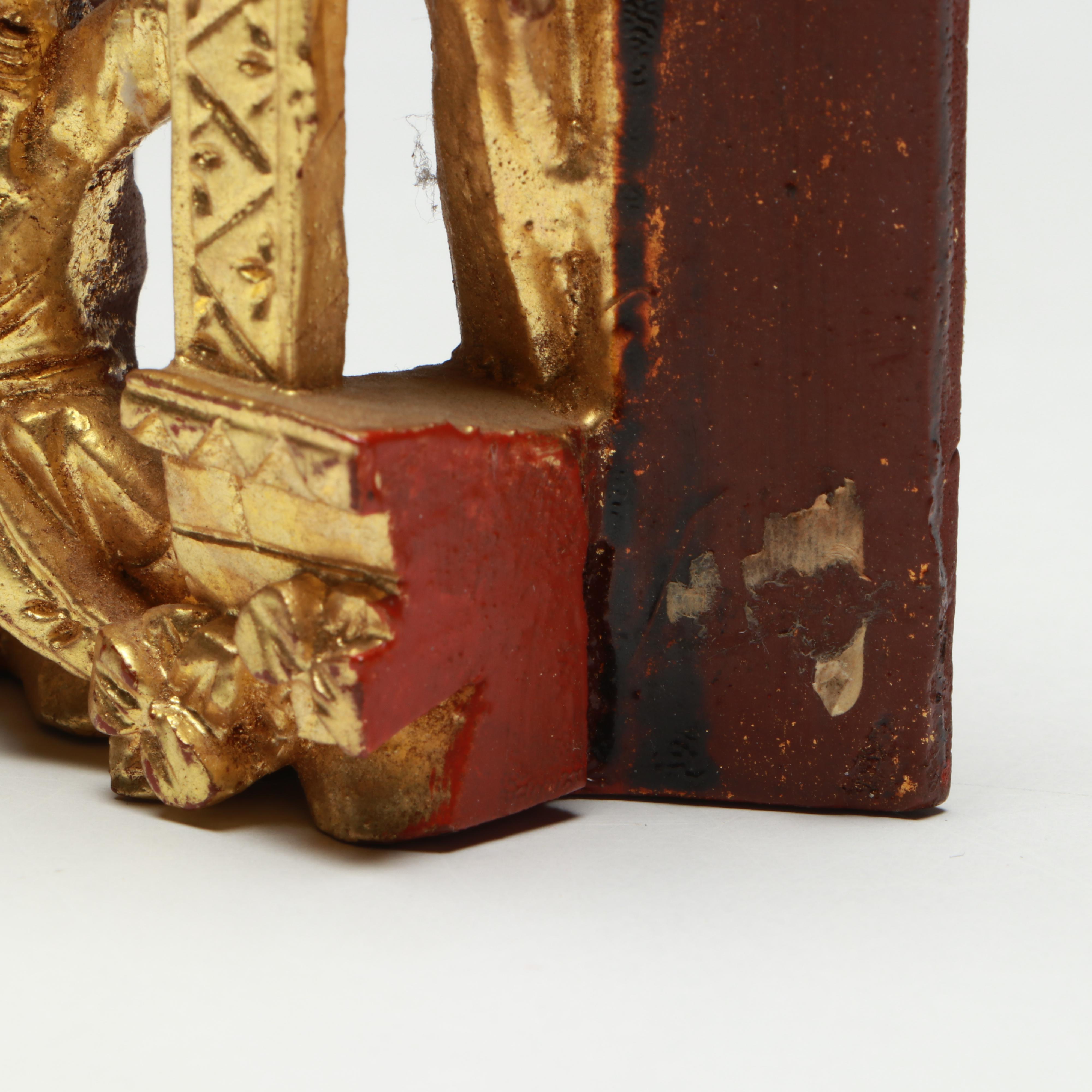 Chinese Chaozhou Hand-Carved Gilt Wood Plaques