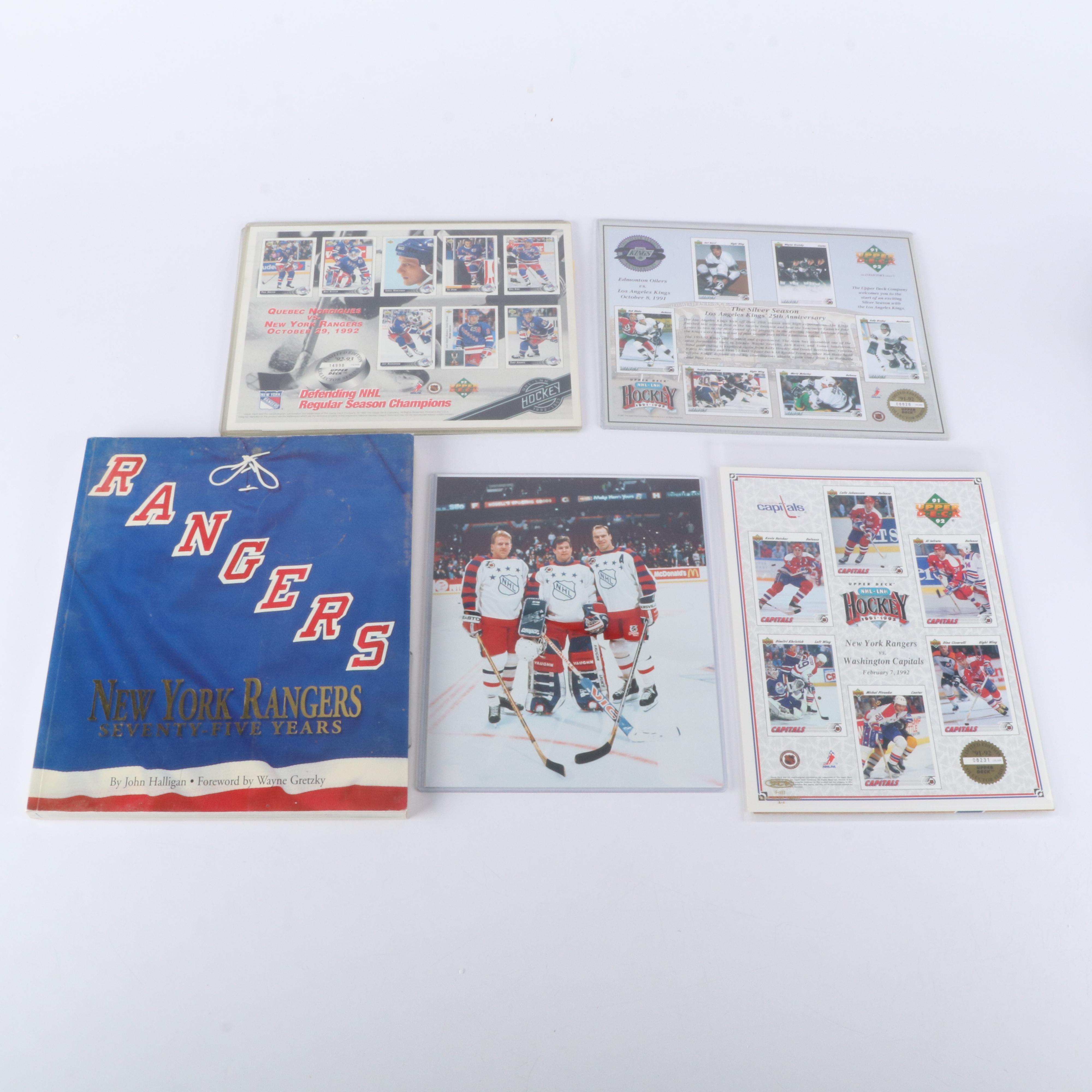 Hockey Memorabilia Featuring Signed Photos and Dominik Hašek Action Figure