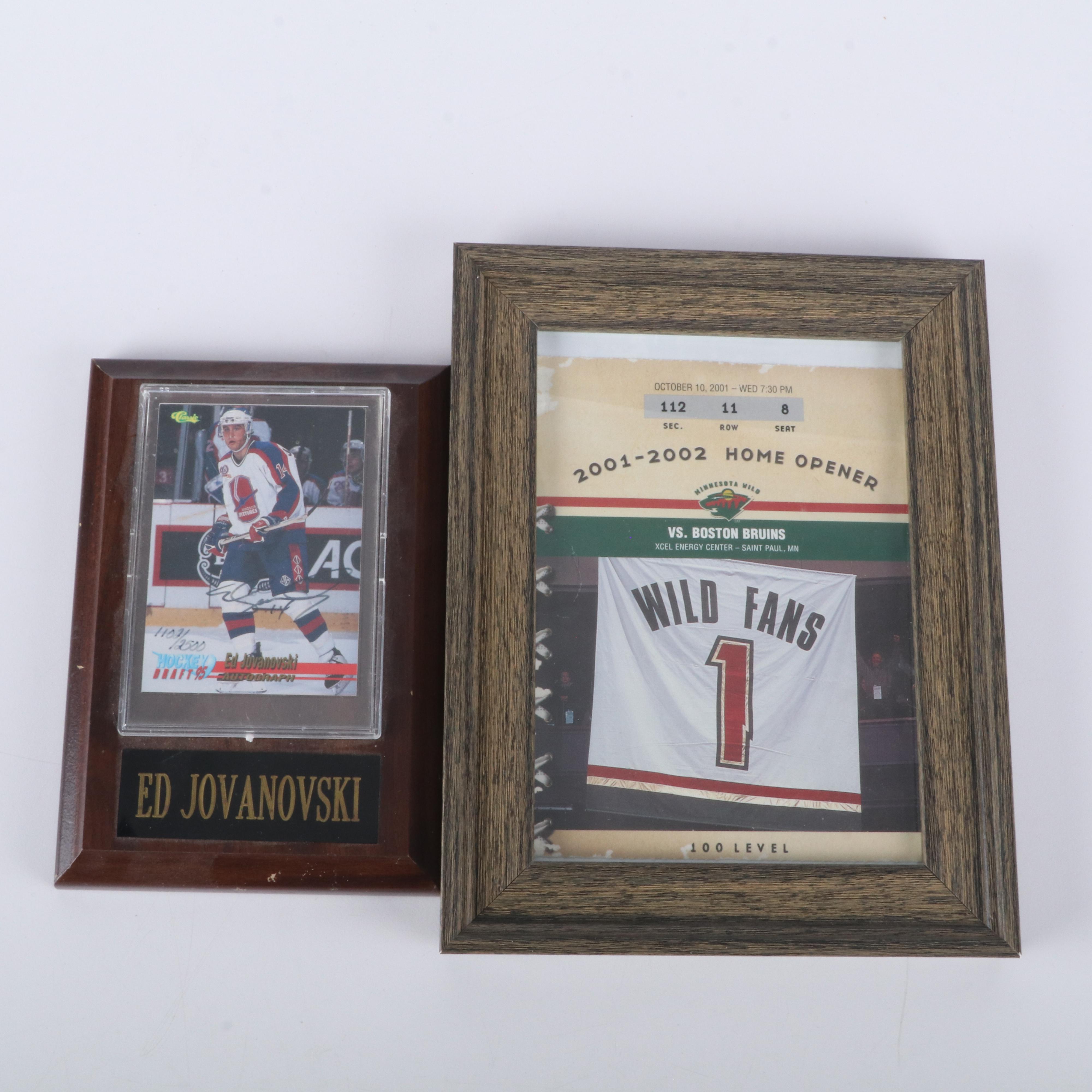 Hockey Memorabilia Featuring Signed Photos and Dominik Hašek Action Figure