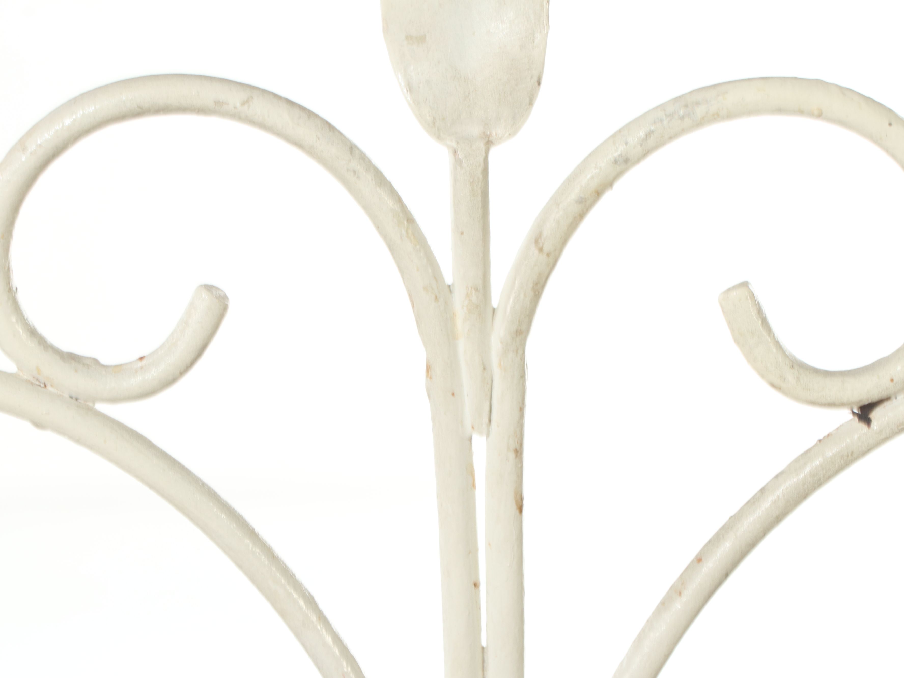 Five Piece Mid Century Modern Style Metal Patio Dining Set with Glass Top Table