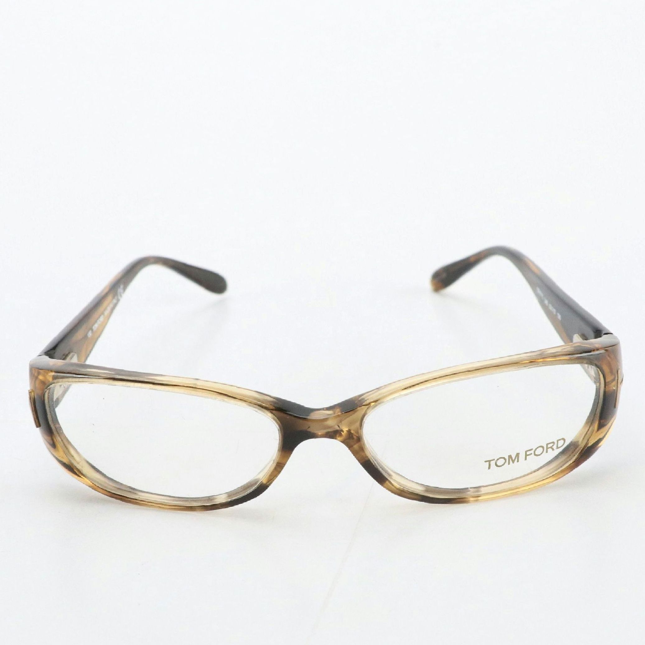 Tom Ford TF5075 U45 Honey Brown Oval Eyeglasses
