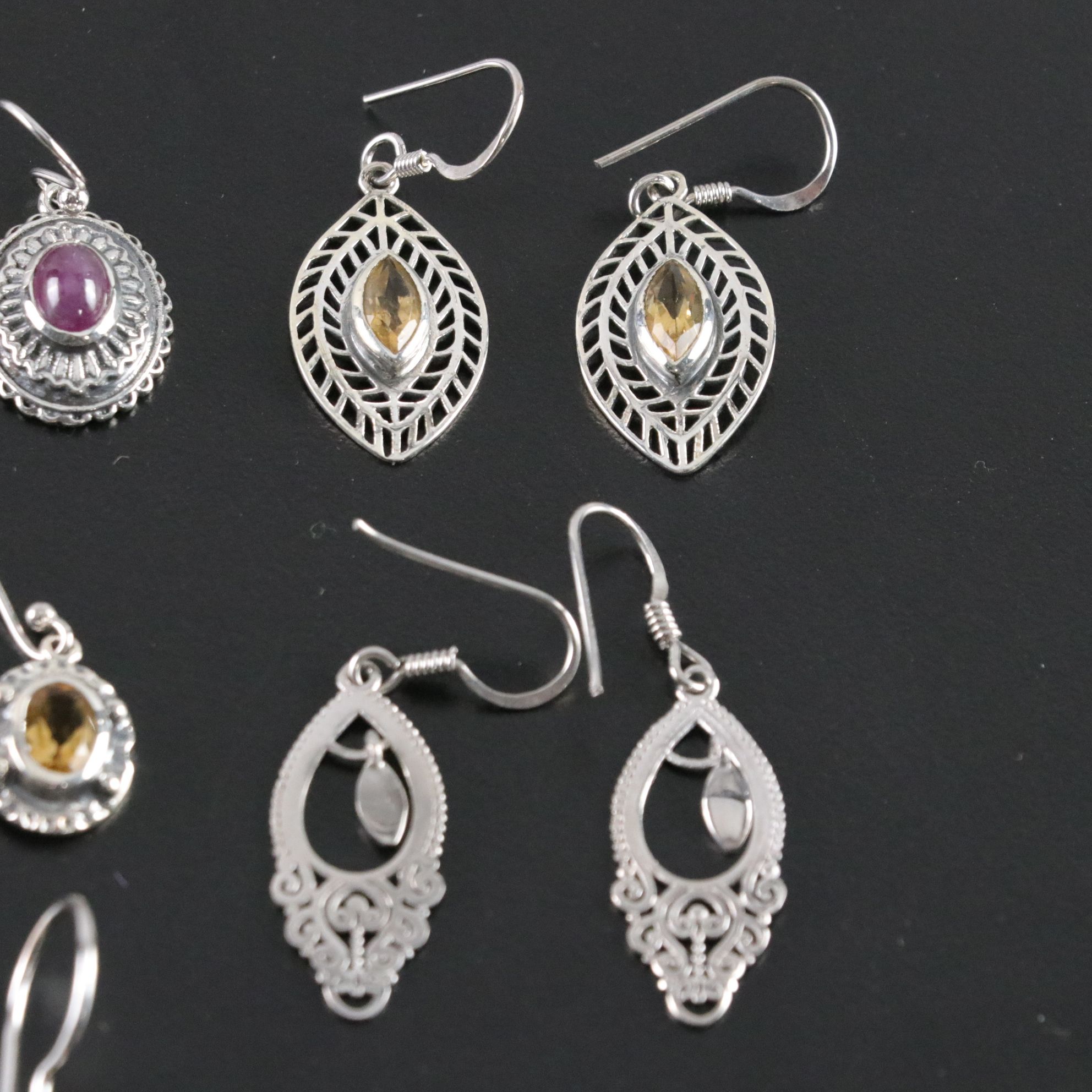 14 Assorted Sterling Silver Earrings