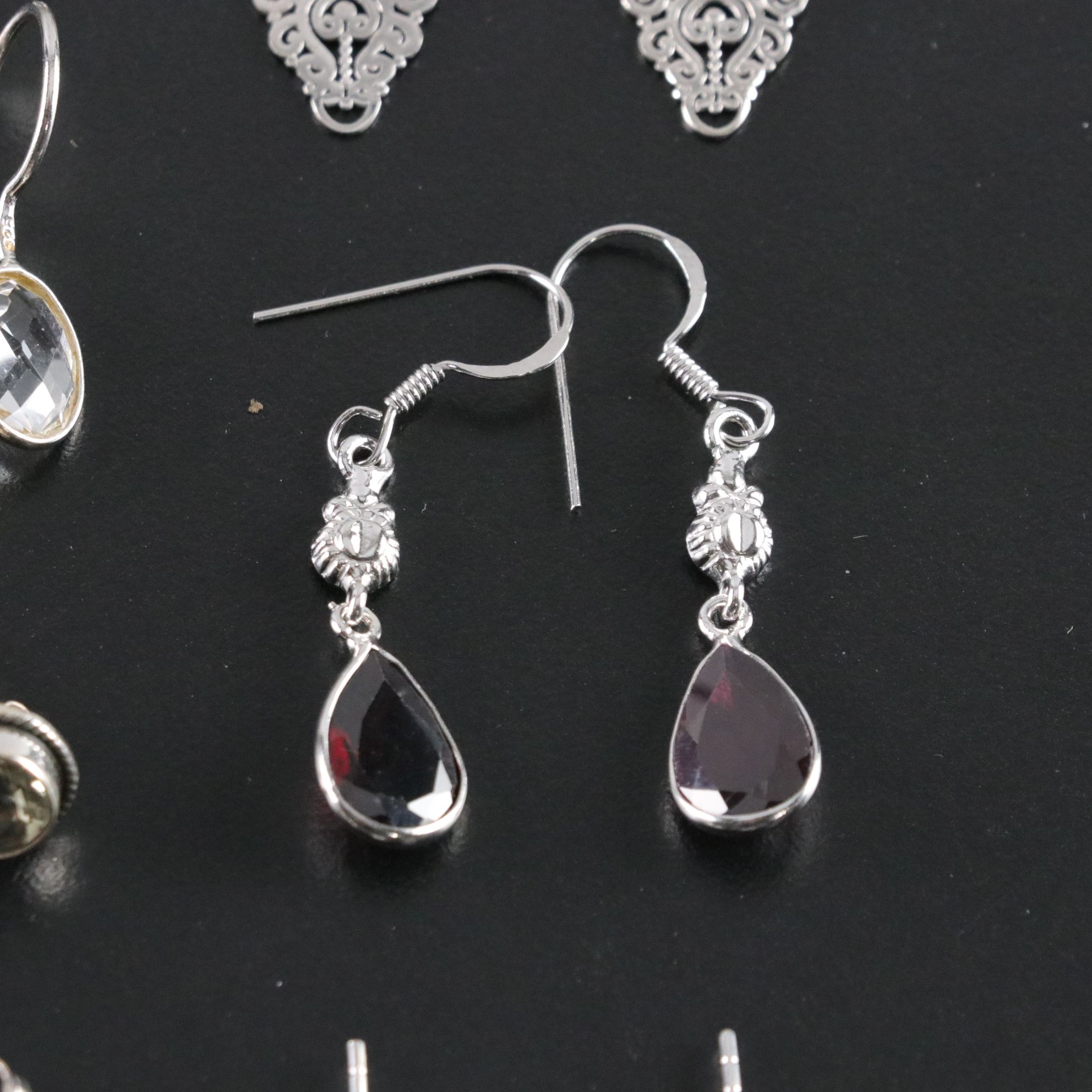 14 Assorted Sterling Silver Earrings