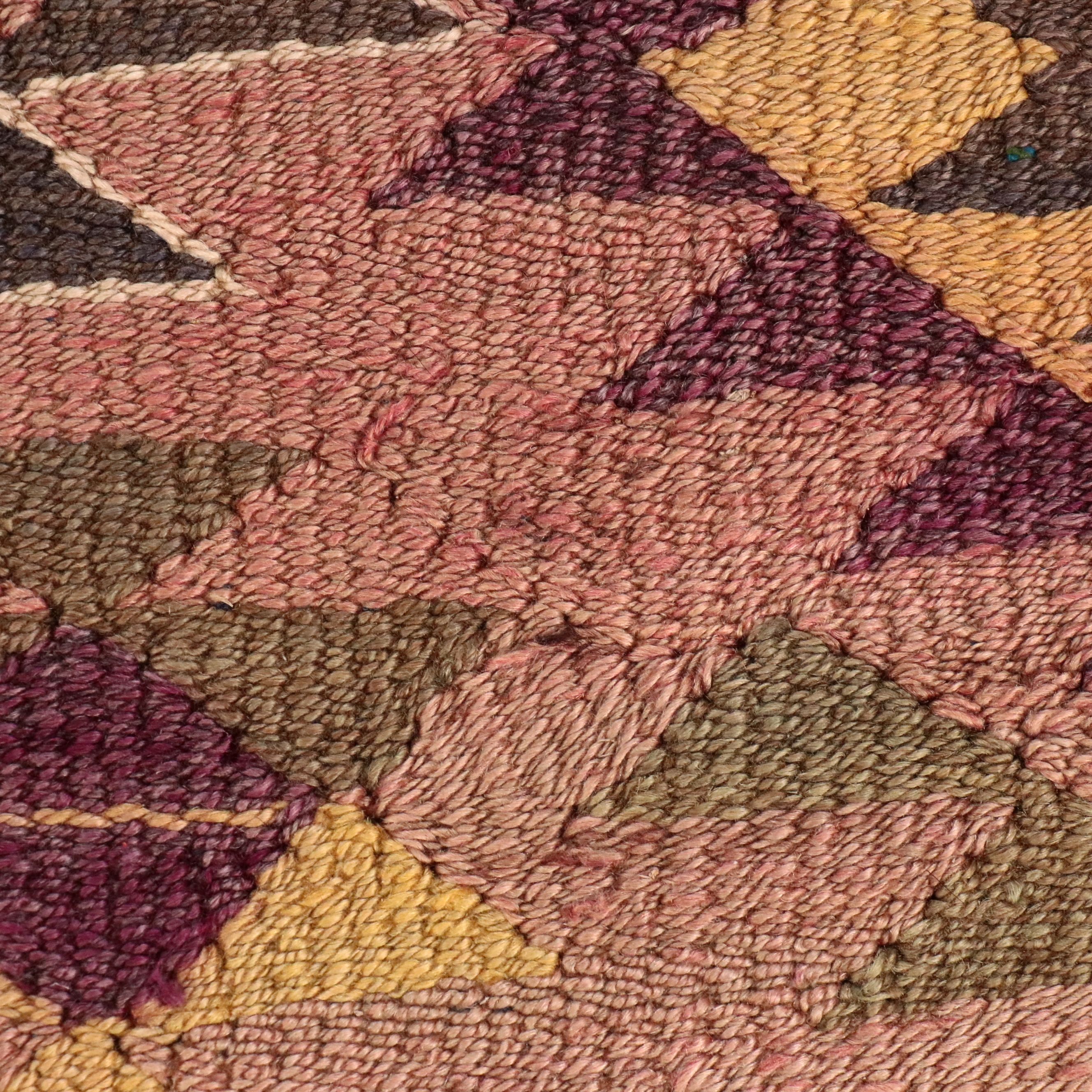 5'3 x 910 Handwoven Turkish Bergama Kilim Area Rug