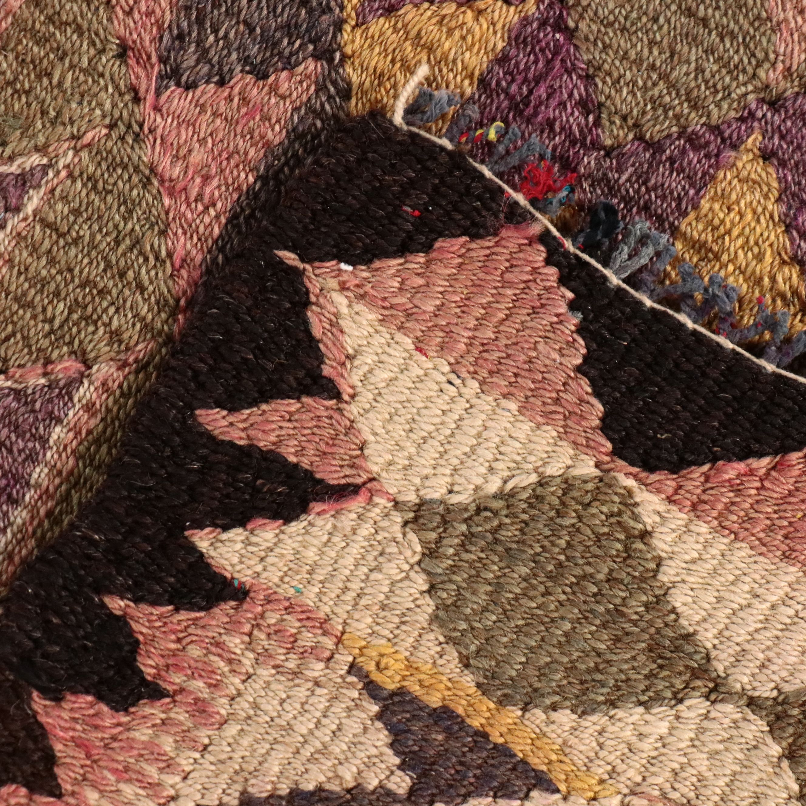 5'3 x 910 Handwoven Turkish Bergama Kilim Area Rug