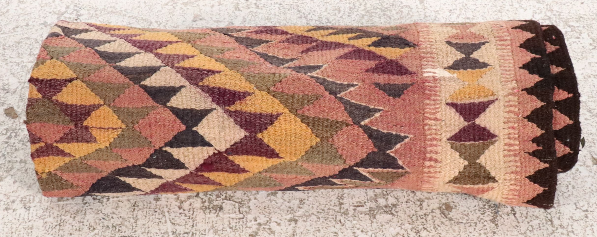 5'3 x 910 Handwoven Turkish Bergama Kilim Area Rug