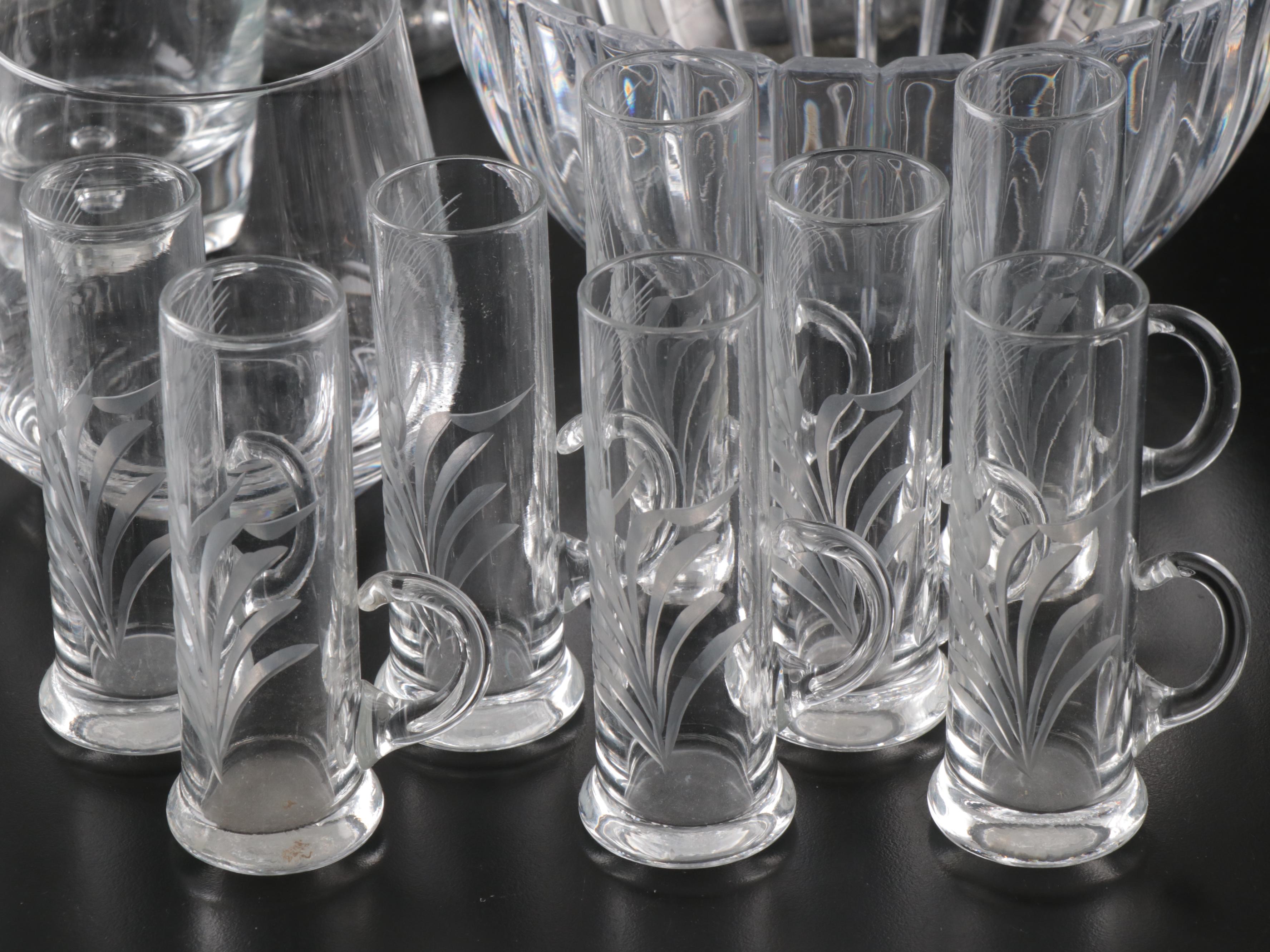 Tiffany Crystal Bowl, Marquis Waterford Crystal Wine Glasses, and More Drinkware