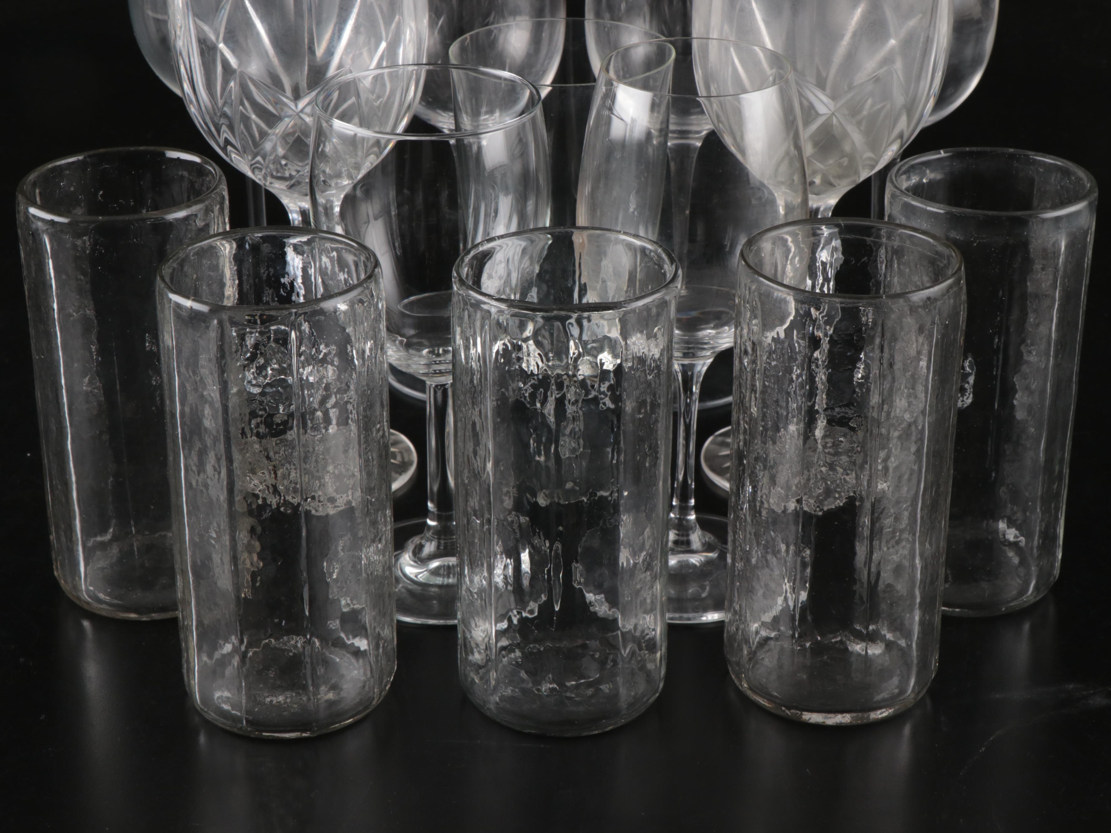 Tiffany Crystal Bowl, Marquis Waterford Crystal Wine Glasses, and More Drinkware