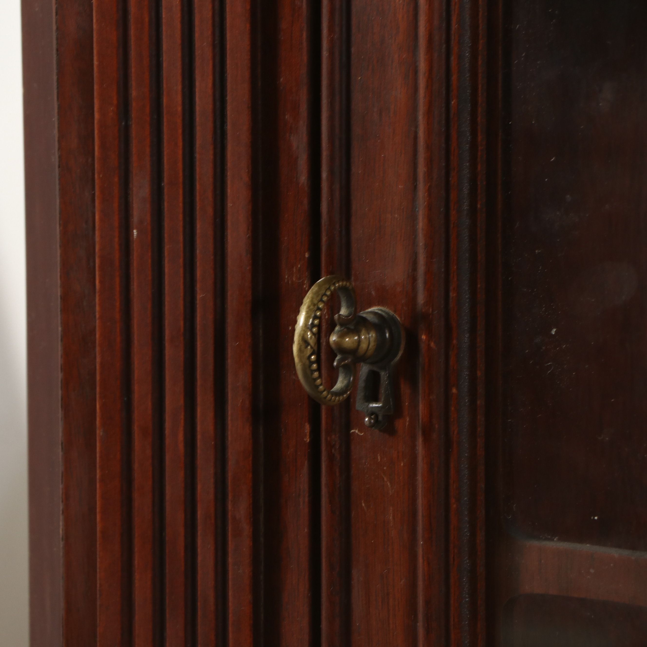 Chinese Chippendale Style Mahogany Corner Cabinet