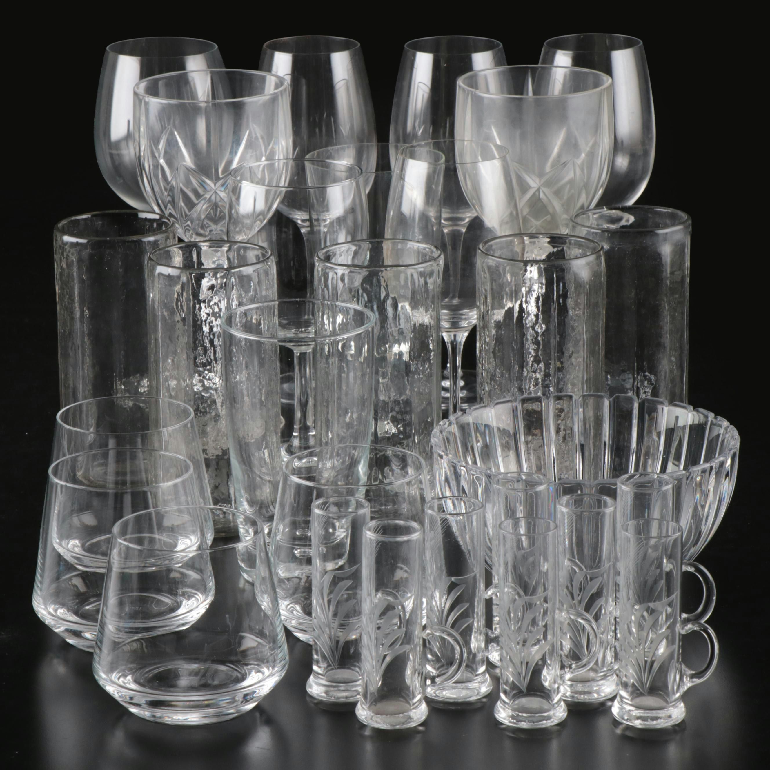 Tiffany Crystal Bowl, Marquis Waterford Crystal Wine Glasses, and More Drinkware