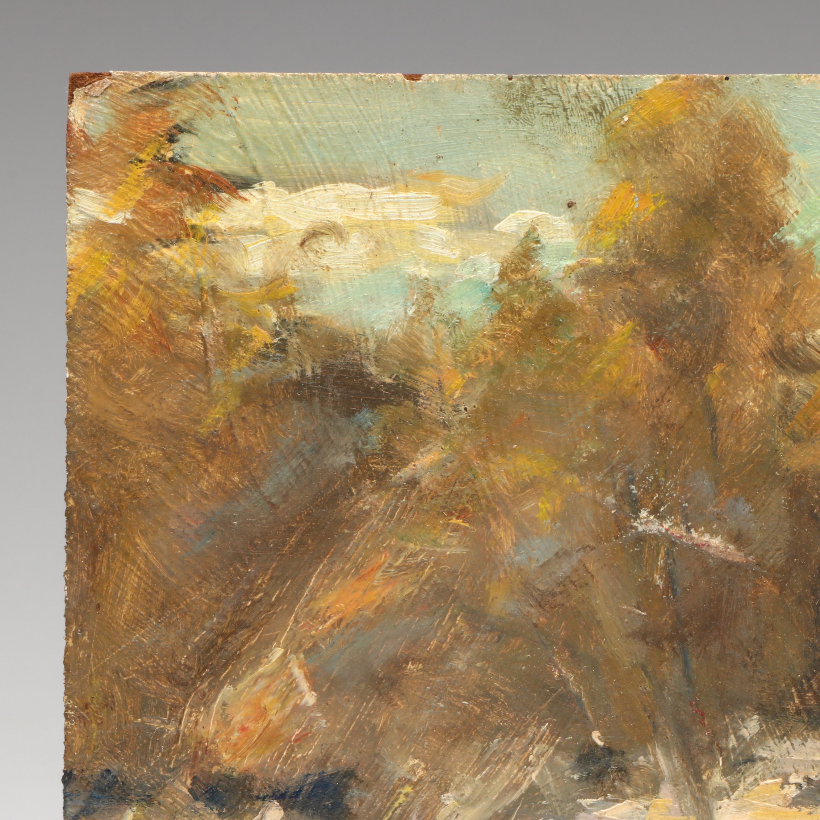 Richard Stalter Winter New England Landscape Oil Painting