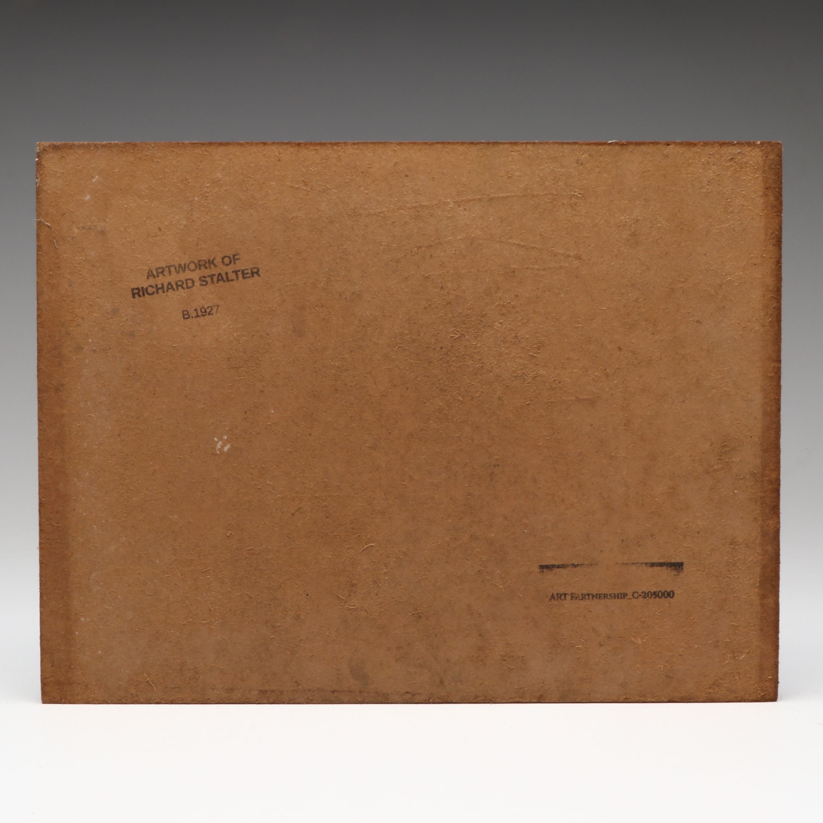 Richard Stalter Winter New England Landscape Oil Painting