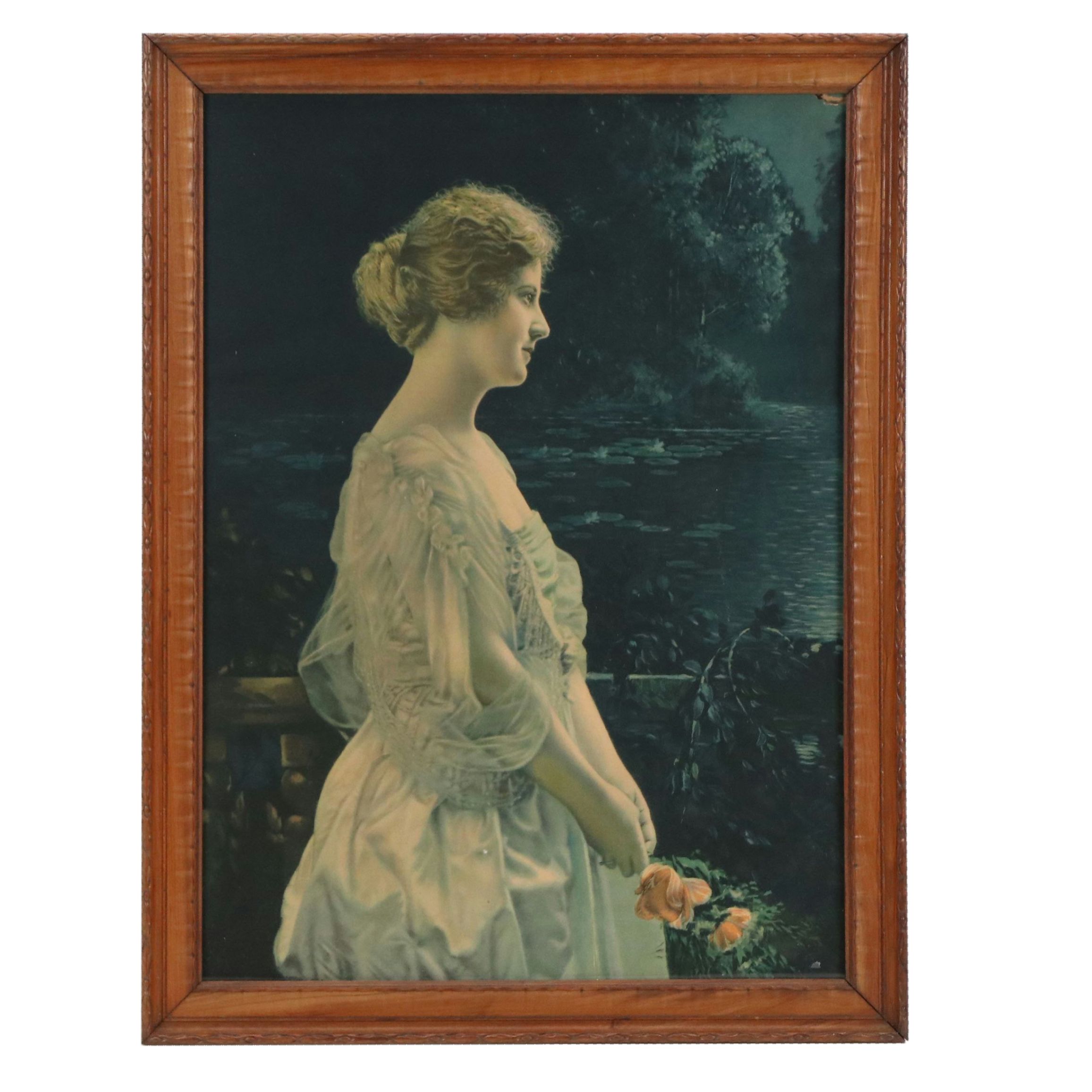 Advertisement Calendar Rotogravure "Moonlight Memories"