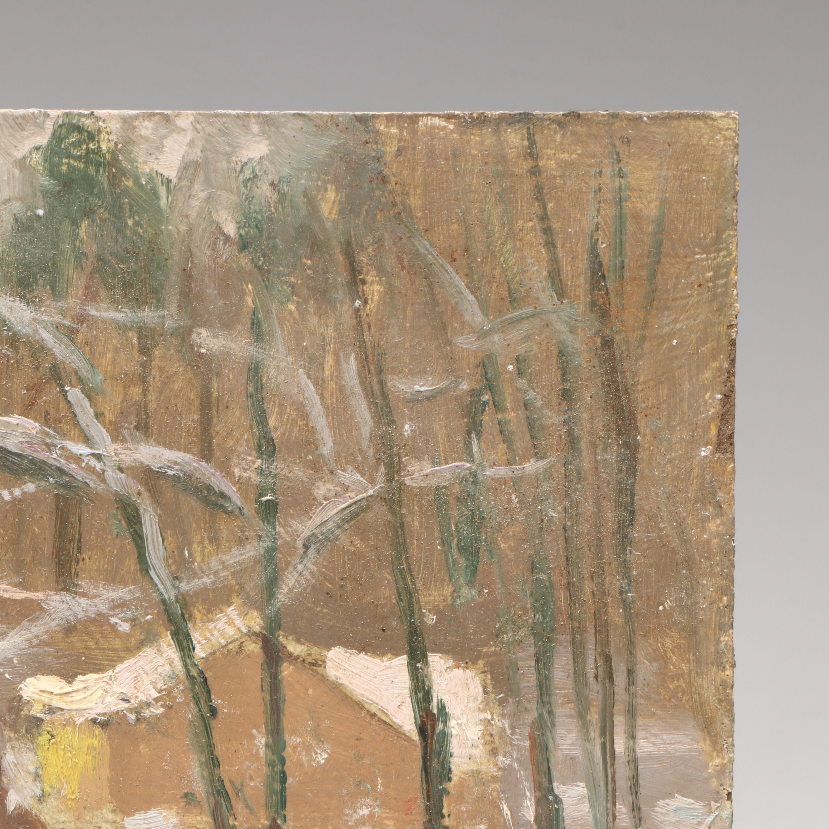 Richard Stalter Winter New England Landscape Oil Painting