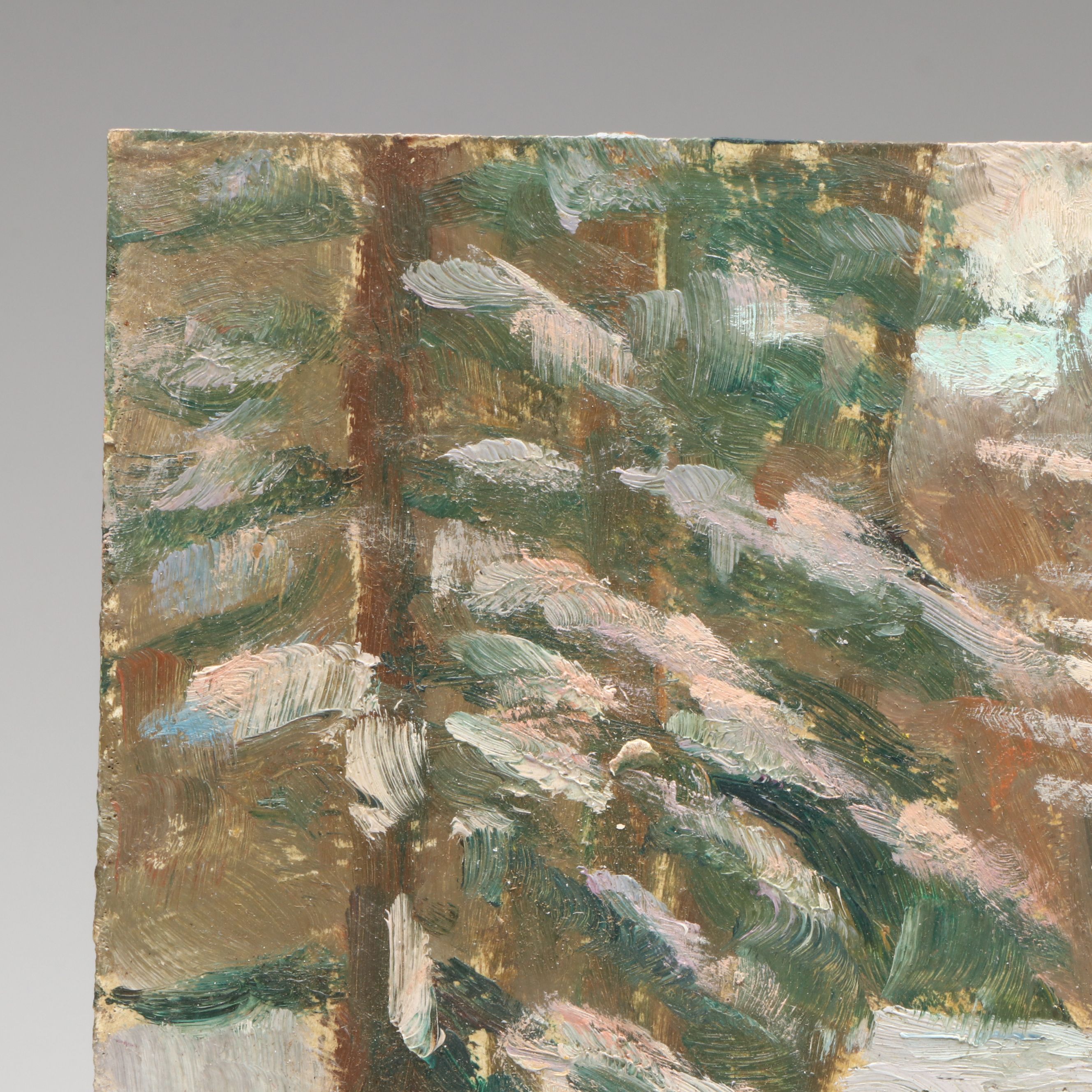 Richard Stalter Winter New England Landscape Oil Painting