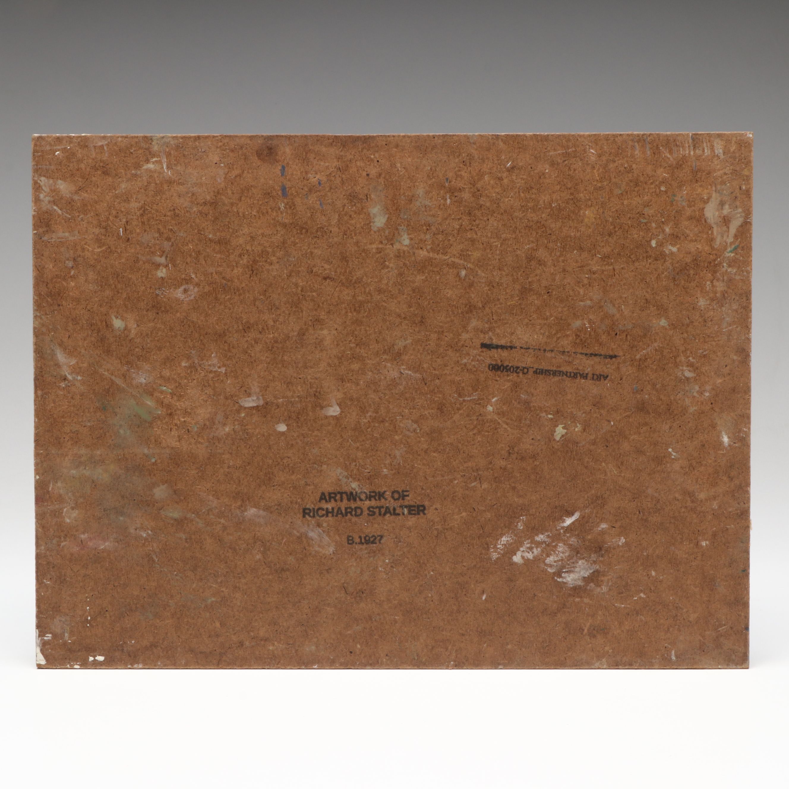 Richard Stalter Winter New England Landscape Oil Painting