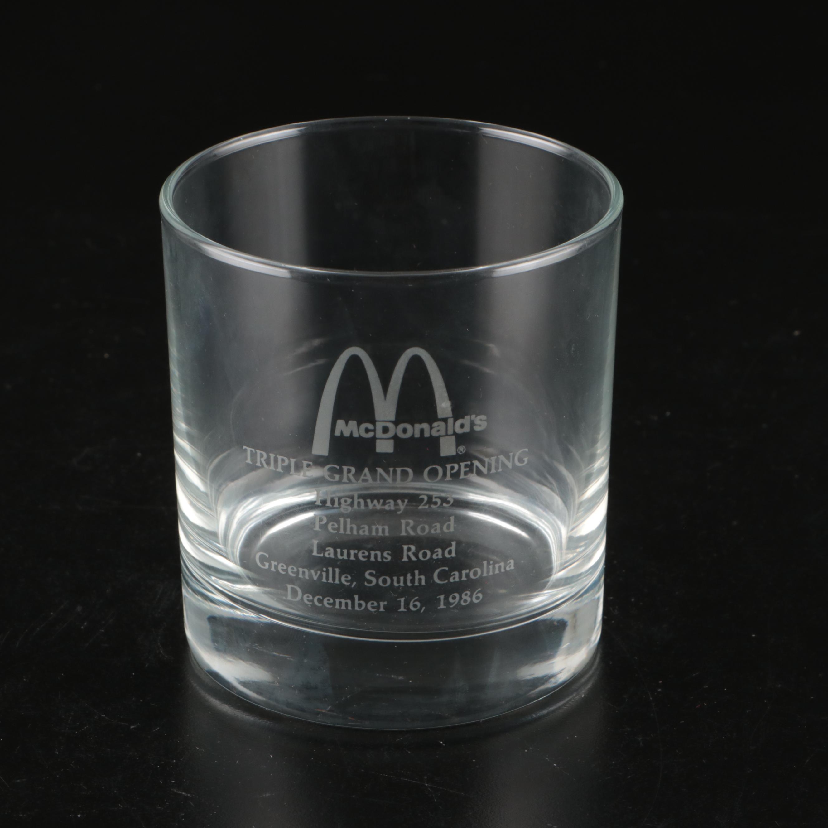 McDonald's Promotional Drinking Glasses and Glass Mugs