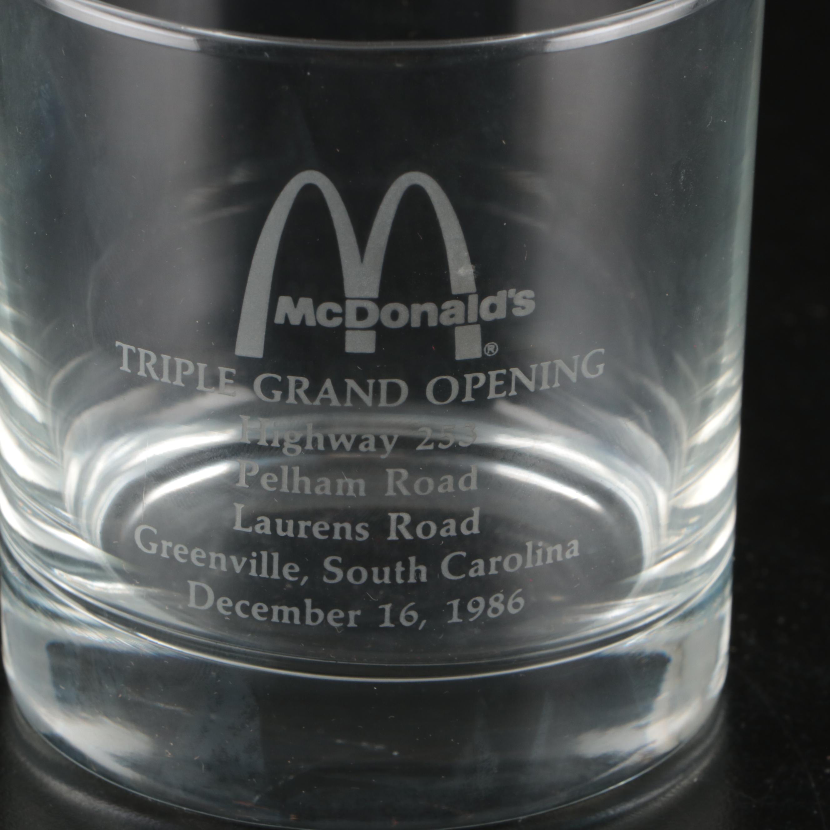 McDonald's Promotional Drinking Glasses and Glass Mugs