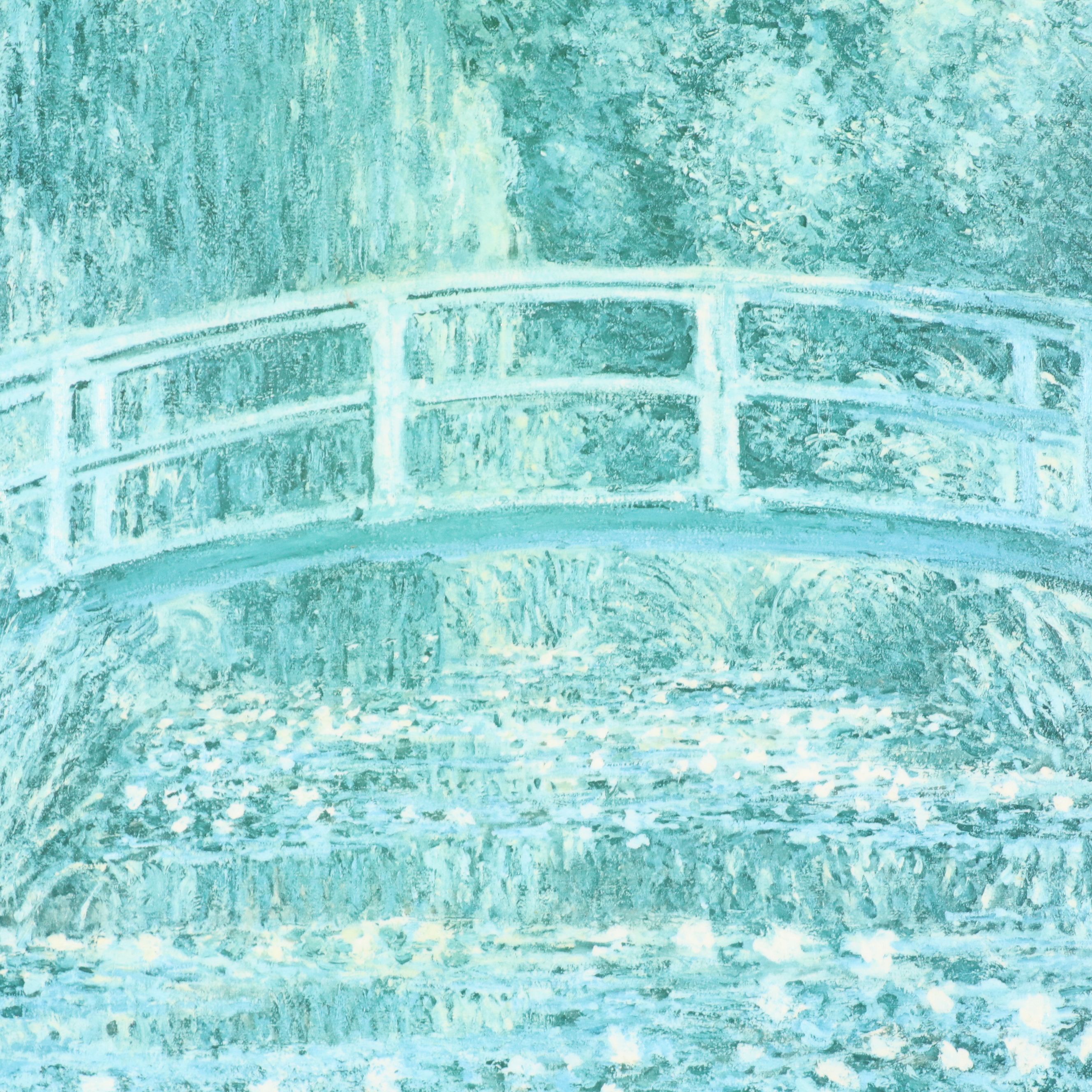 Offset Lithograph After Claude Monet "Water Lilies and Japanese Bridge"