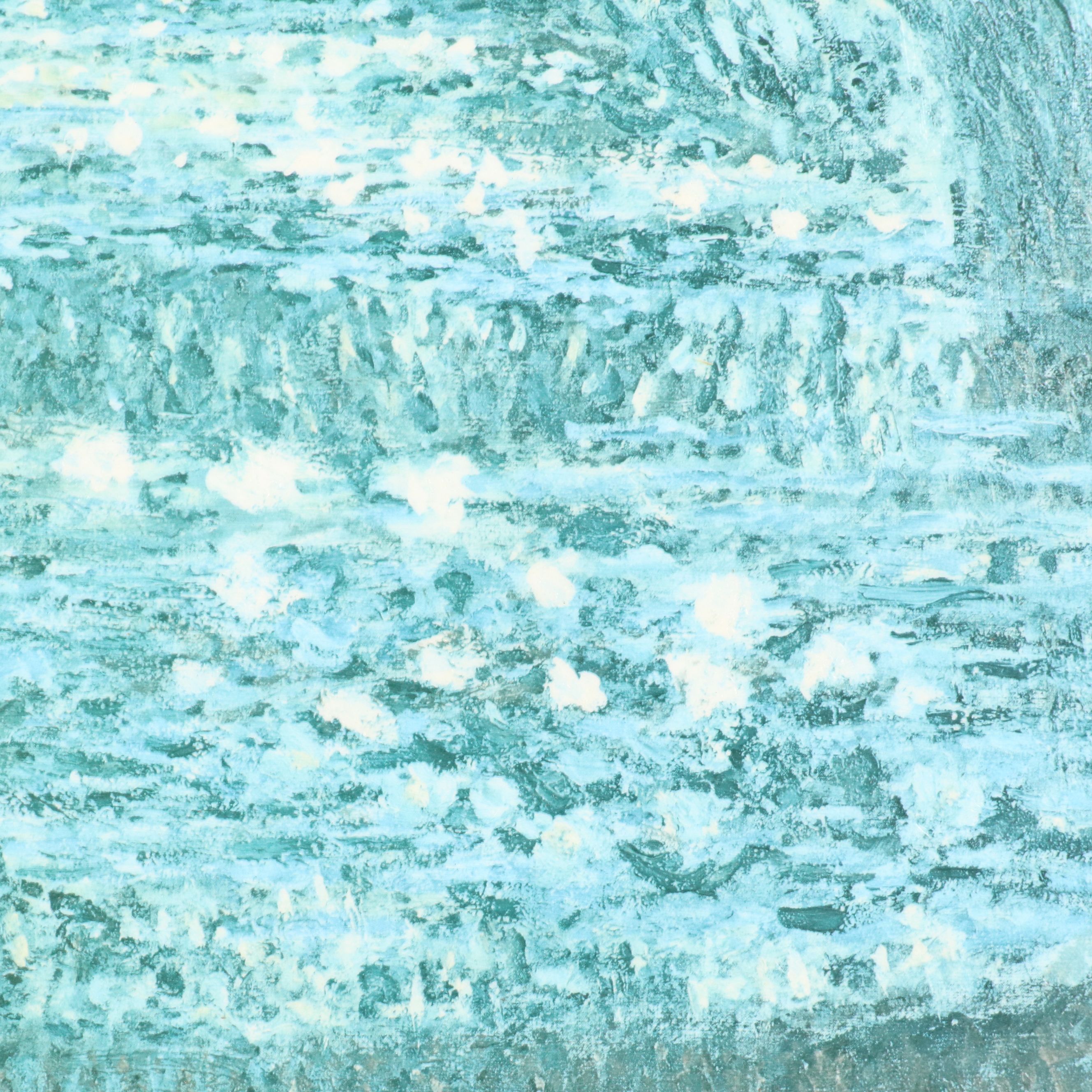 Offset Lithograph After Claude Monet "Water Lilies and Japanese Bridge"